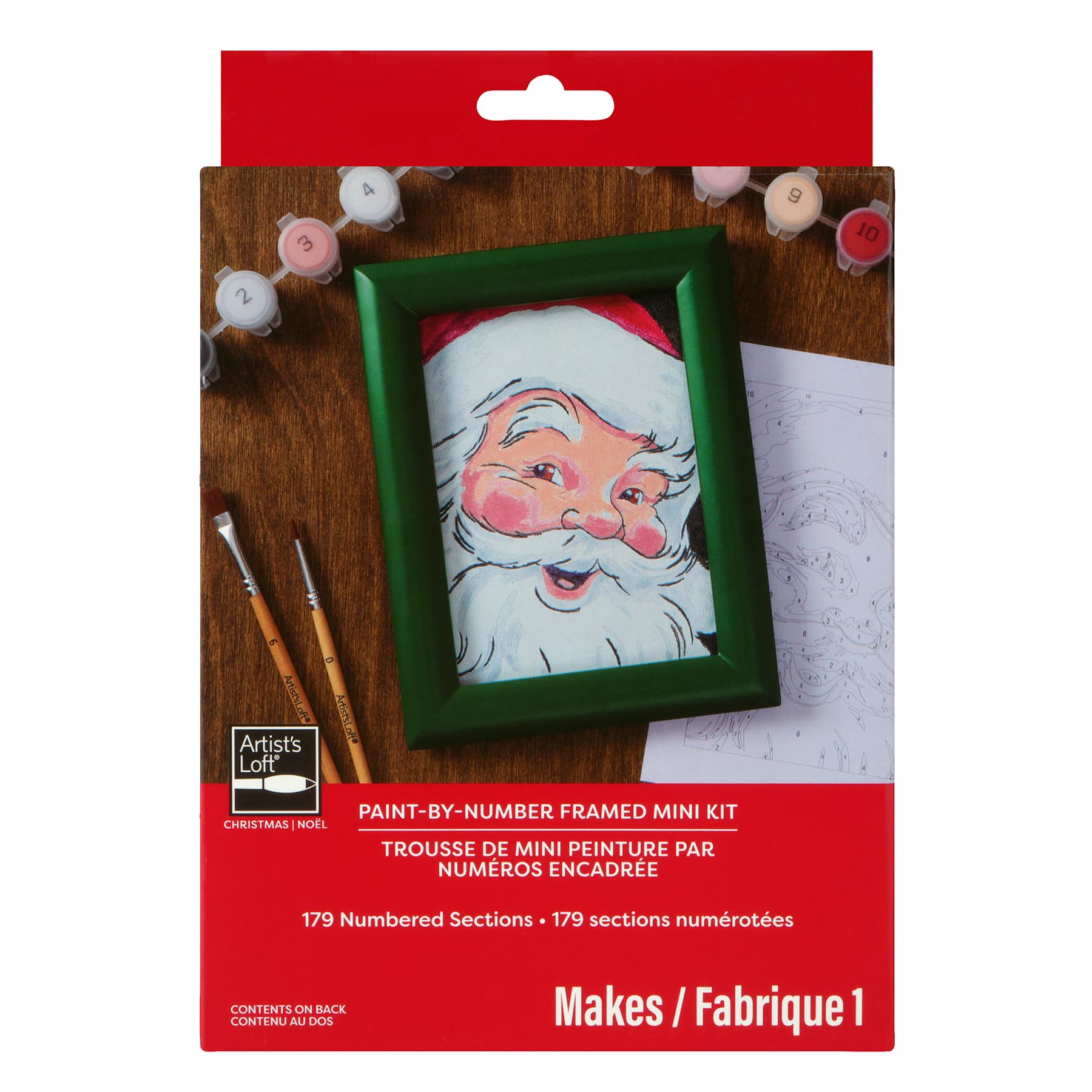 Santa Paint-by-Number Framed Mini Kit by Artist's Loft®