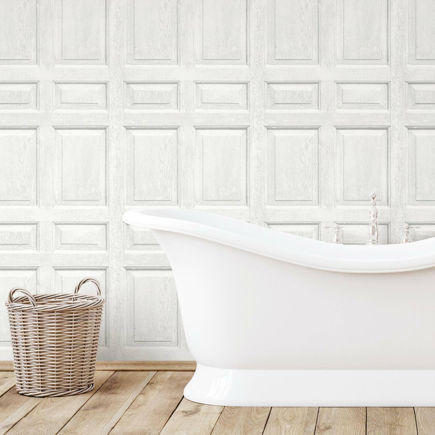 Roommates Beveled Wood Paneling Peel & Stick Wallpaper