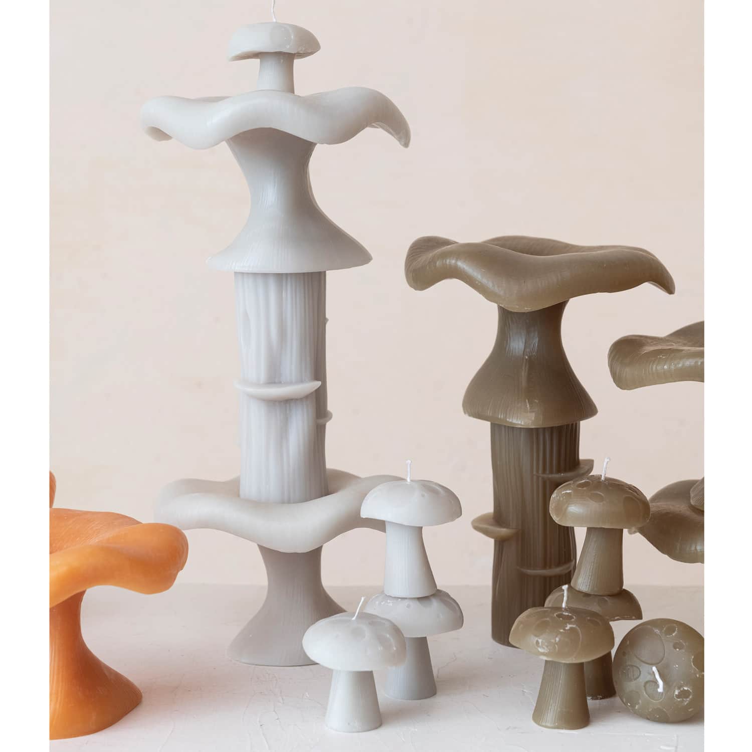 Hello Honey® Large Unscented Mushroom-Shaped Candle