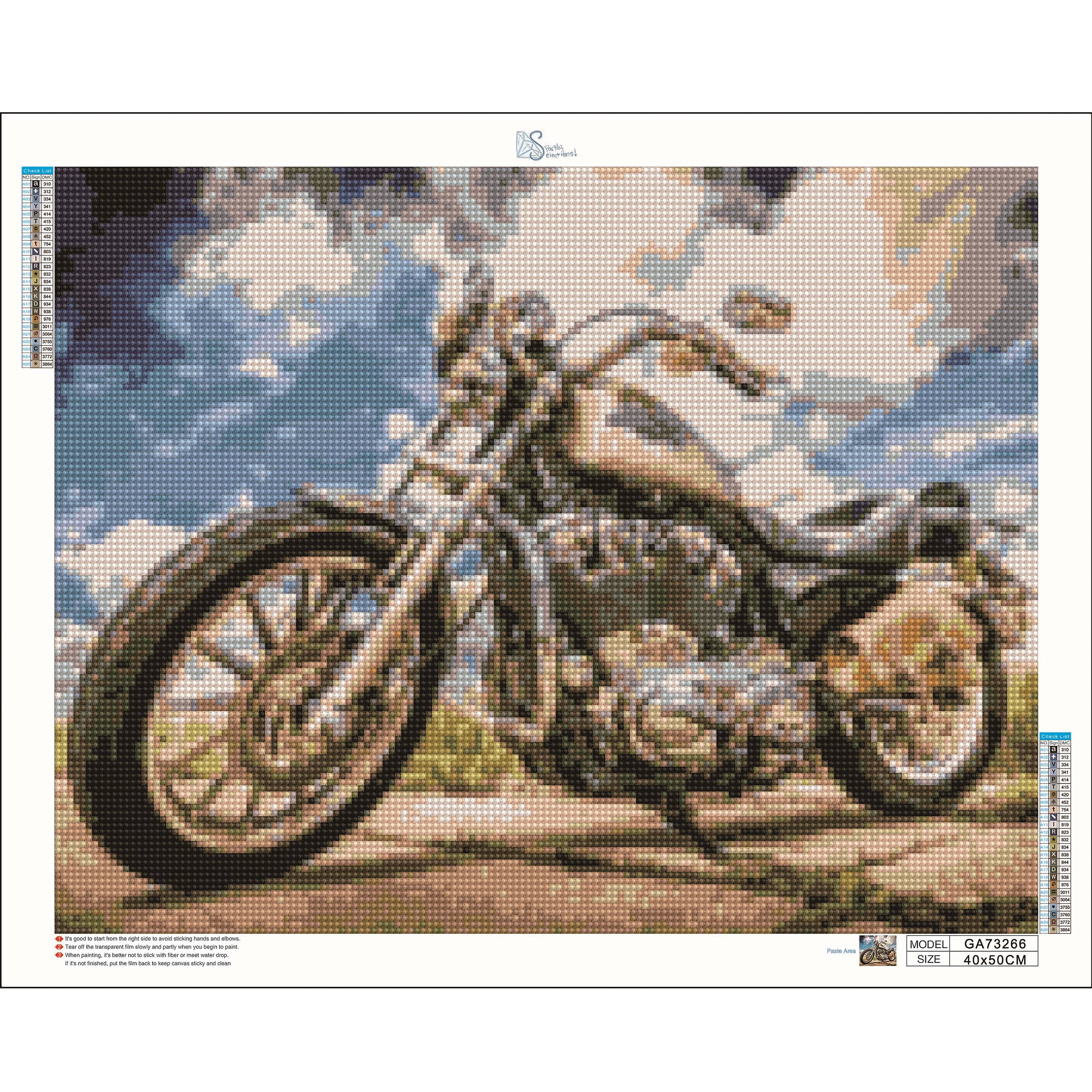 Sparkly Selections Time for a Ride Diamond Painting Kit, Round Diamonds