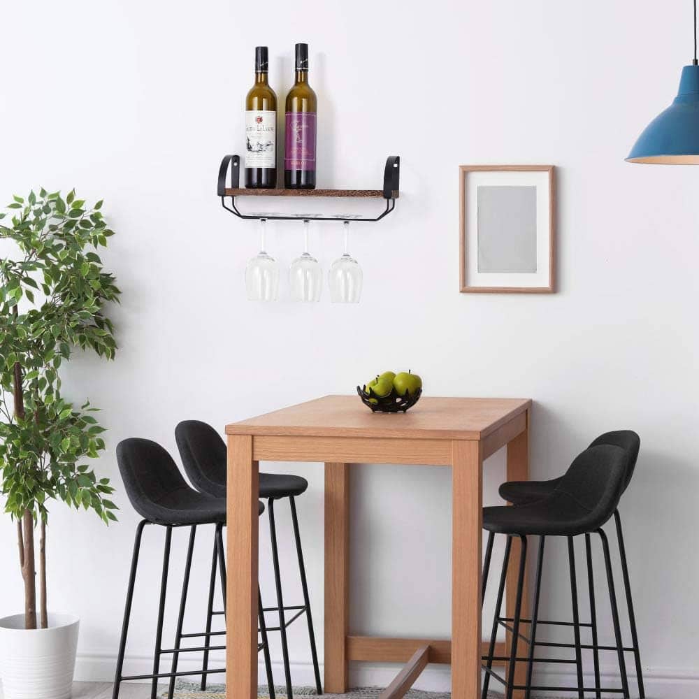 Wall Mounted Wood Wine Rack