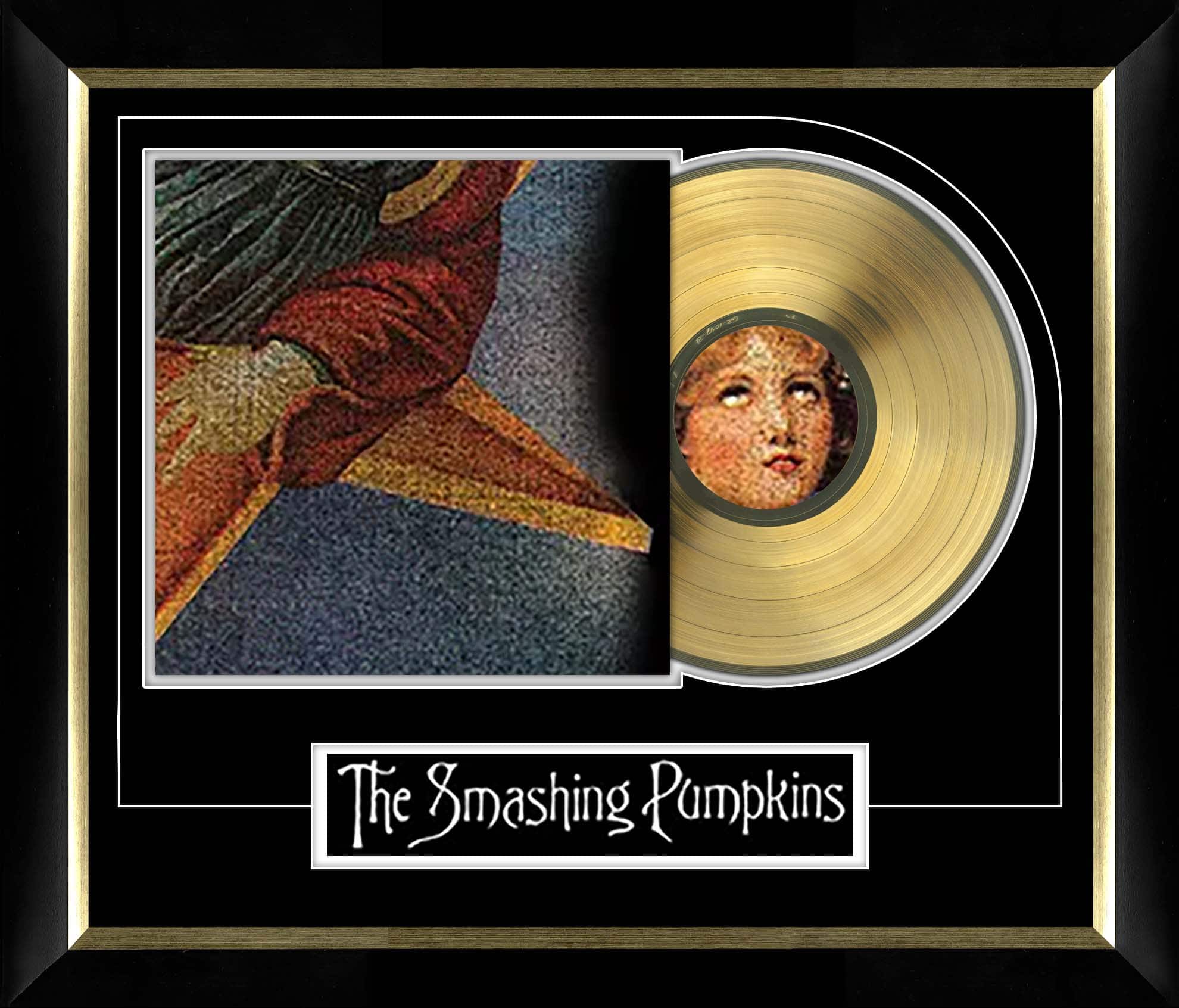 Smashing Pumpkins Infinite Sadness Music Cover Framed with Gold Vinyl 28" x 24"