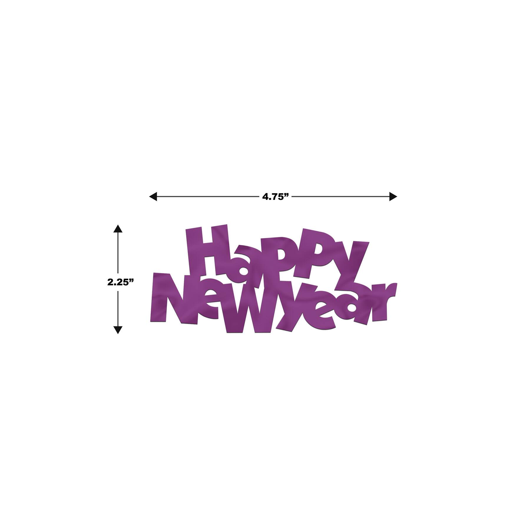 Beistle 4.75" Happy New Year Jumbo Fanci Fettis, 12ct.