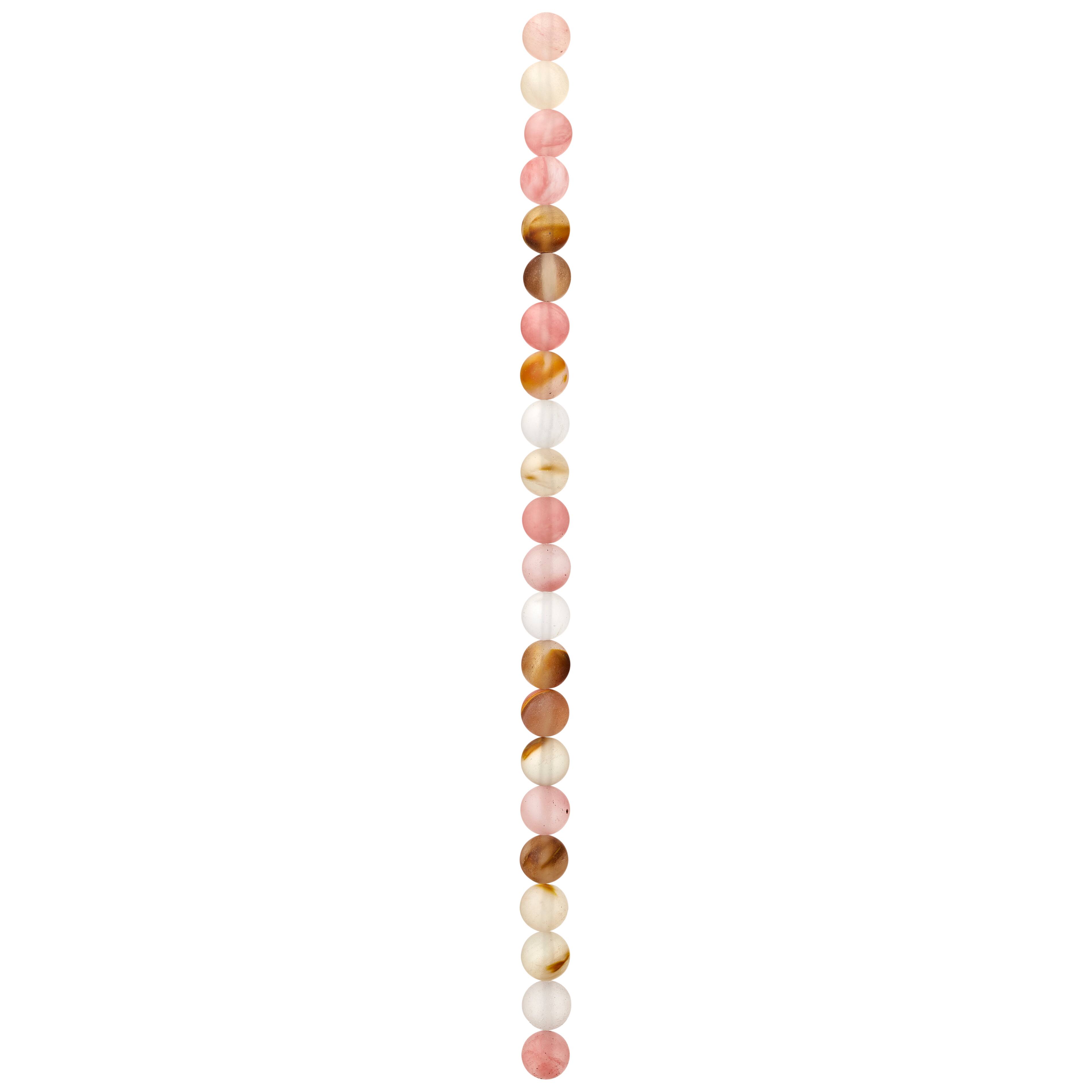 Matte Cherry Quartz Round Beads, 8mm by Bead Landing™