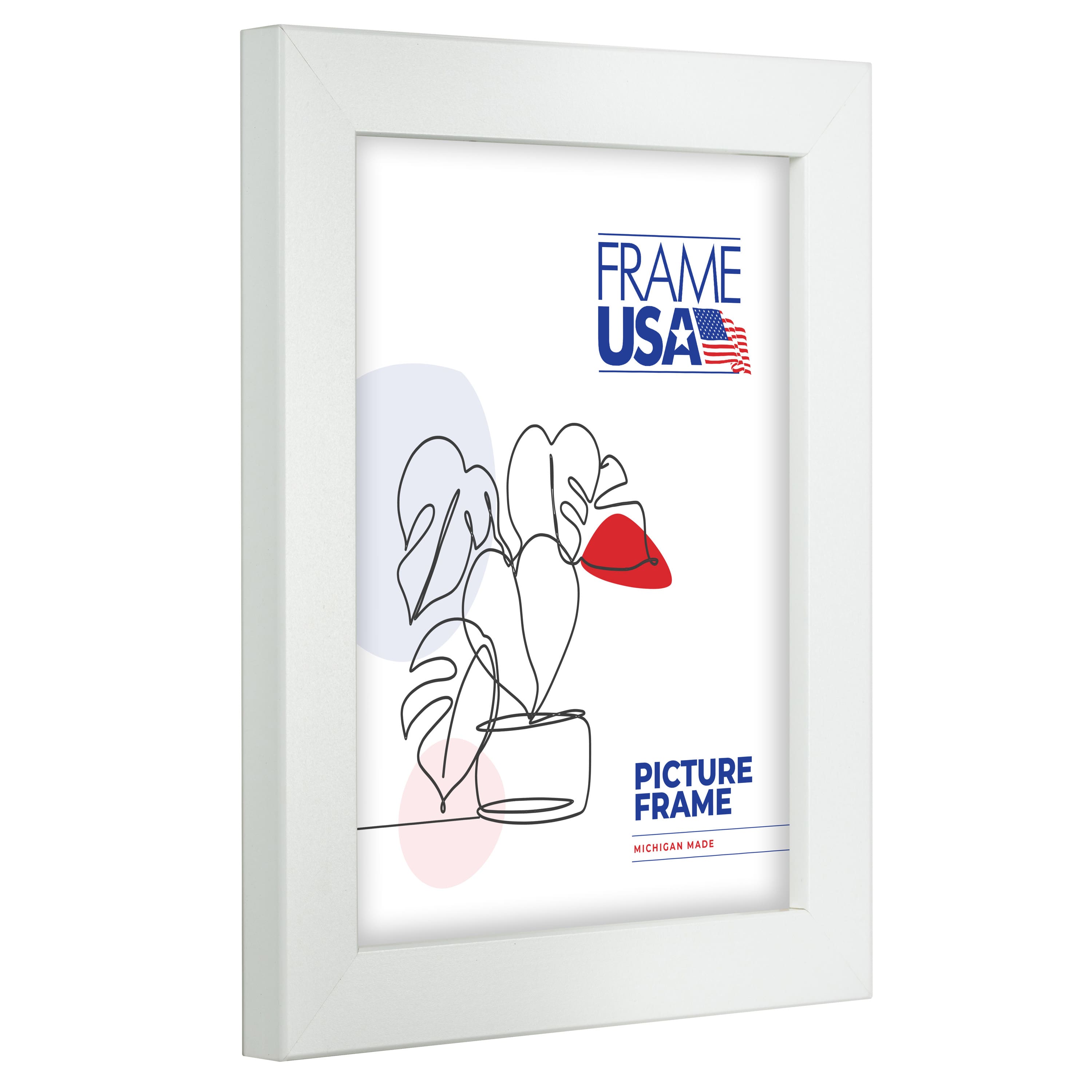 Frame USA Affordable Medium White Single Image Picture Frame