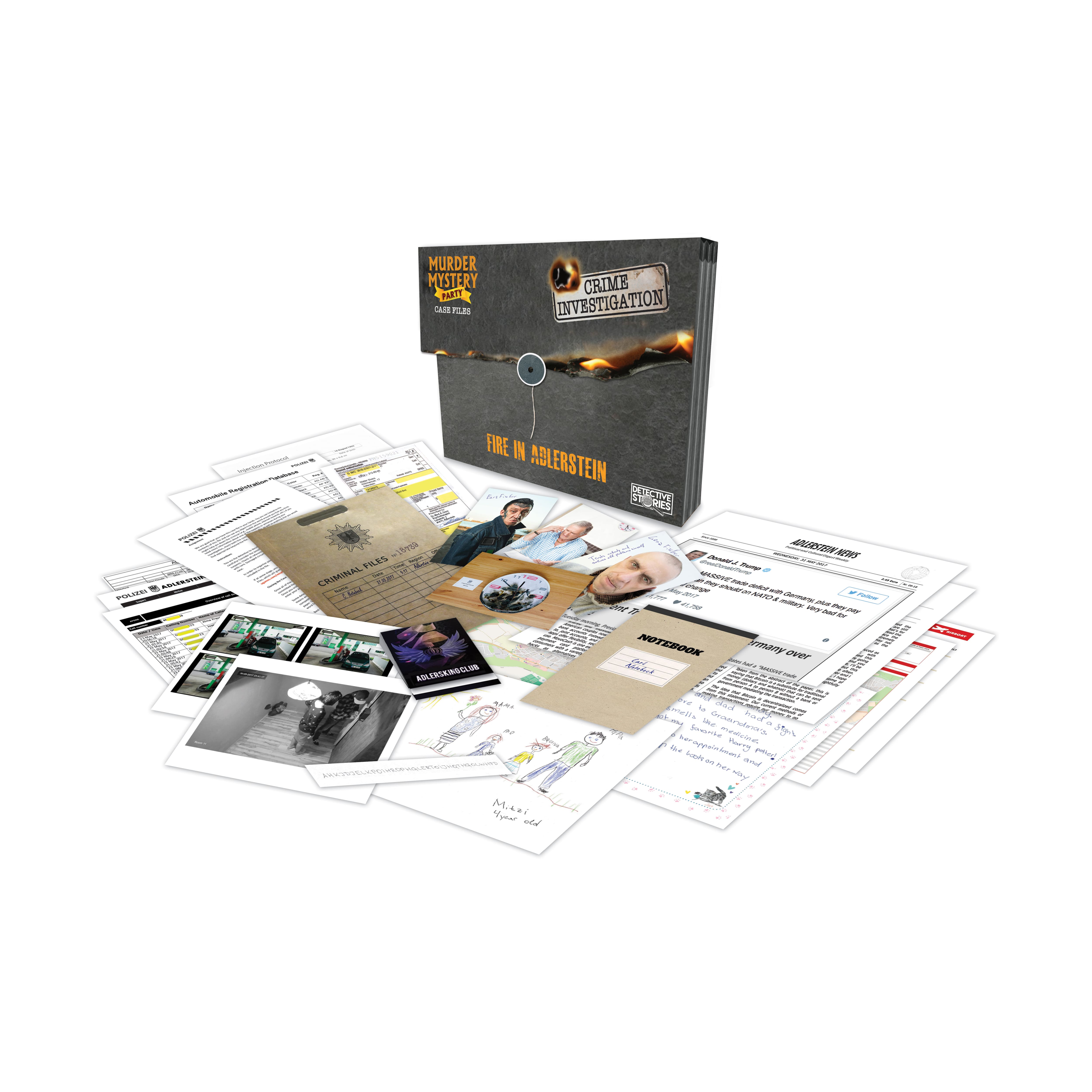Murder Mystery Party® Case Files: Fire in Adlerstein