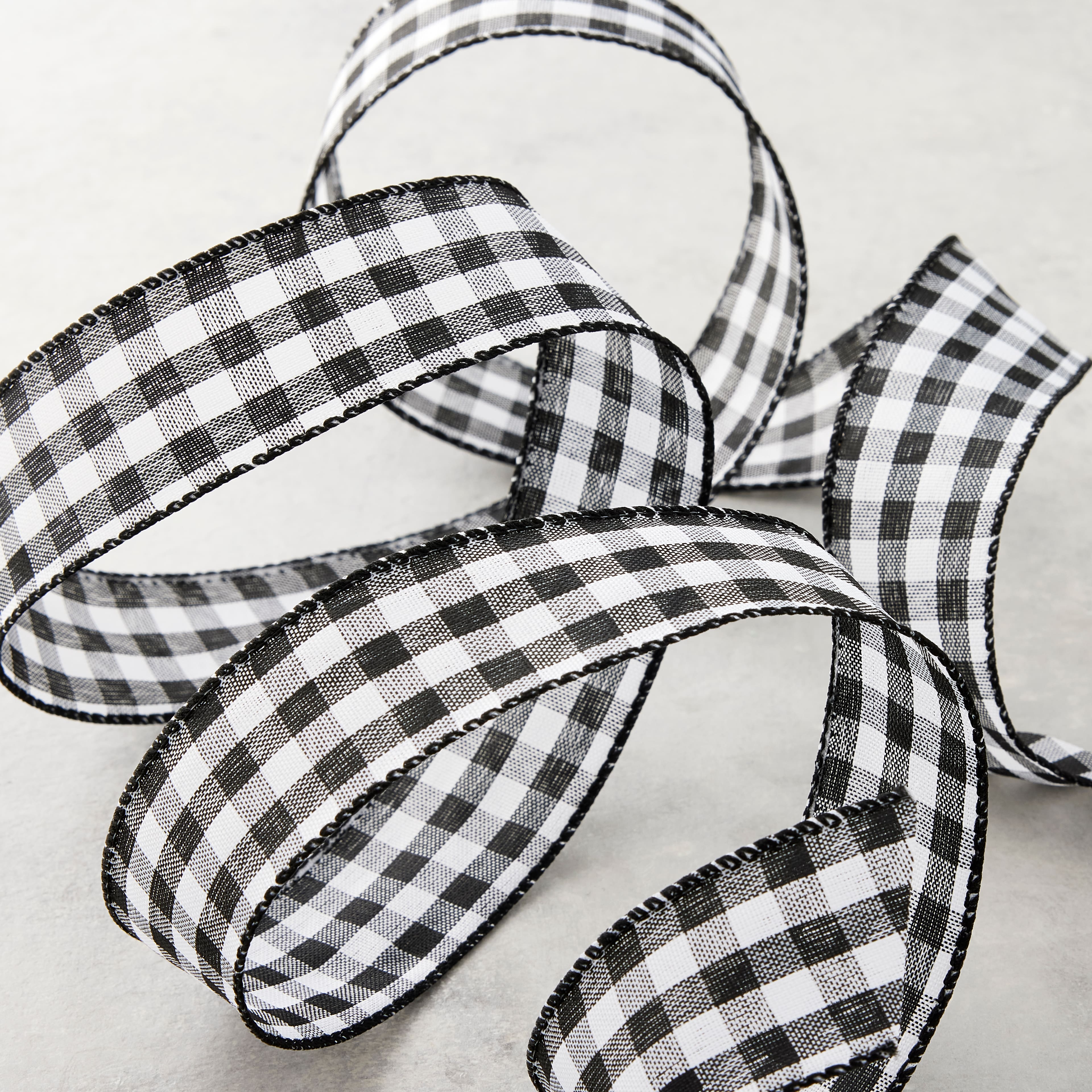 1.5" x 10yd. Wired Gingham Ribbon by Celebrate It™