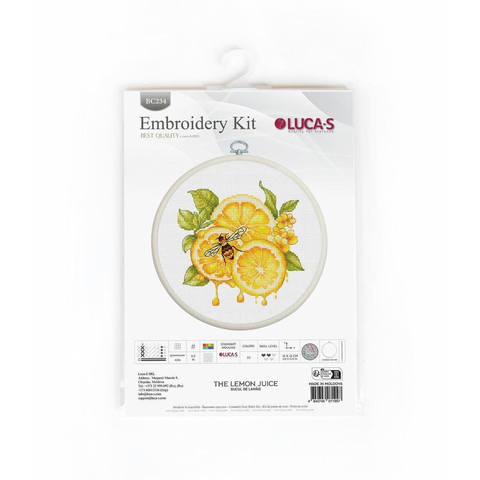 Luca-S The Lemon Juice Counted Cross Stitch Kit