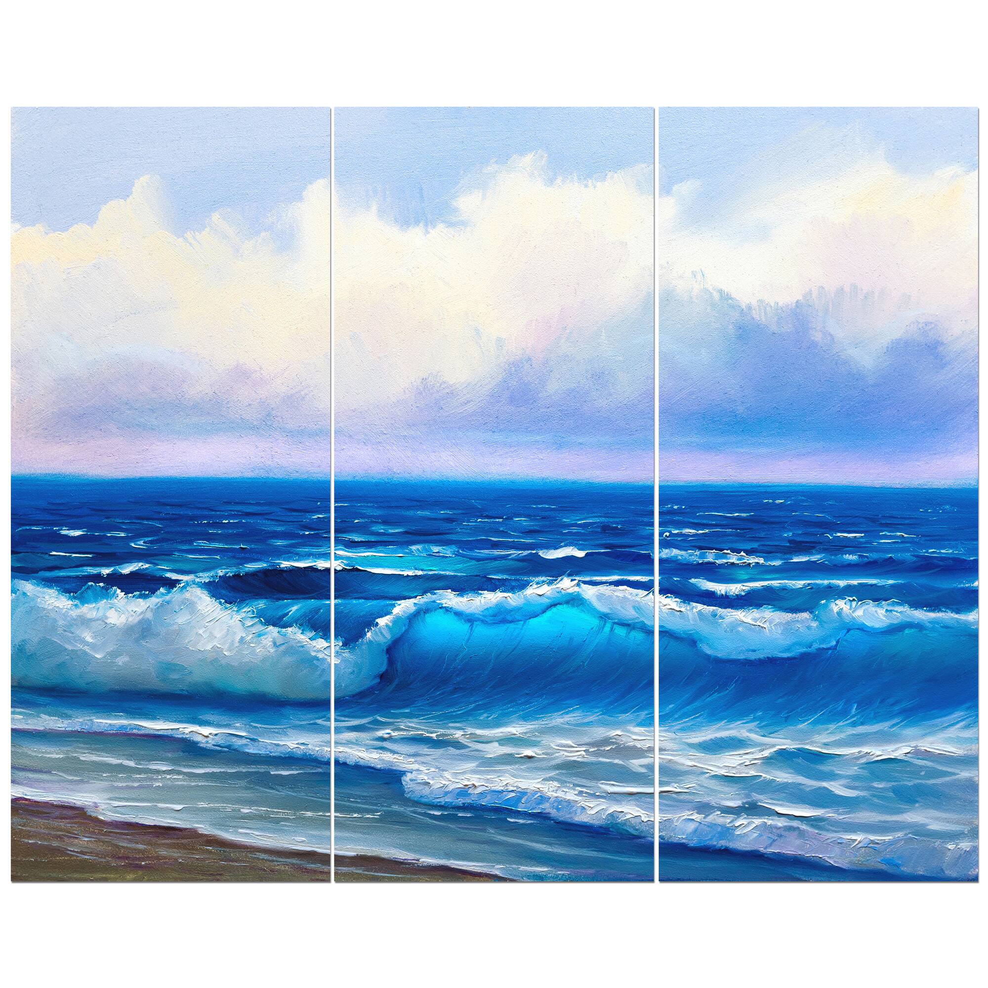 Designart - Seascape in Cloudy sky