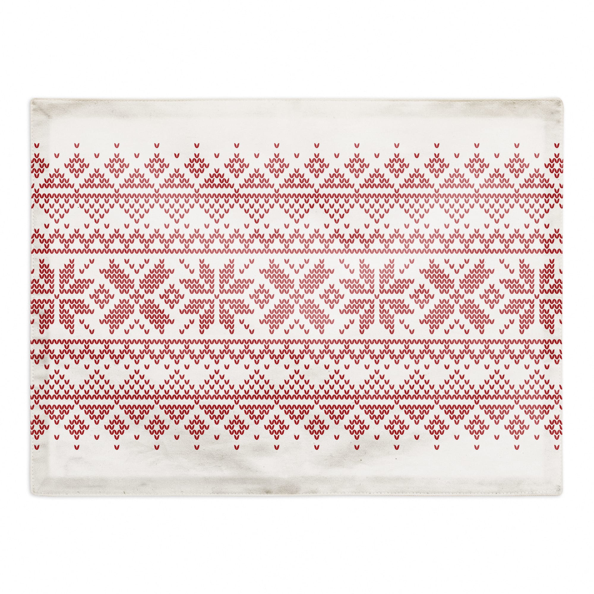 Knit Snowflakes 18x14 Cotton Twill Placemat