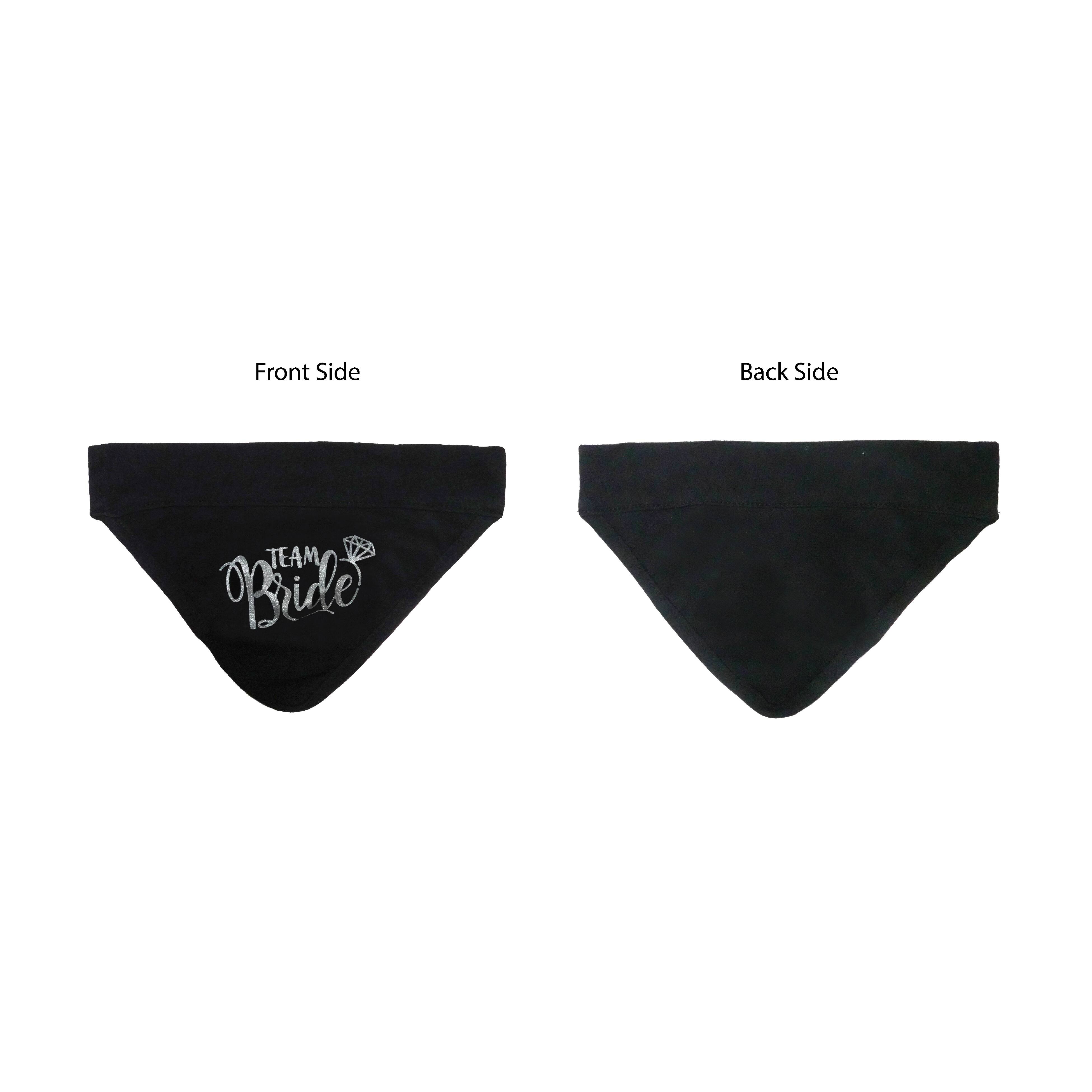 Best Furry Friends Black Team Bride Bandana Collar Slide