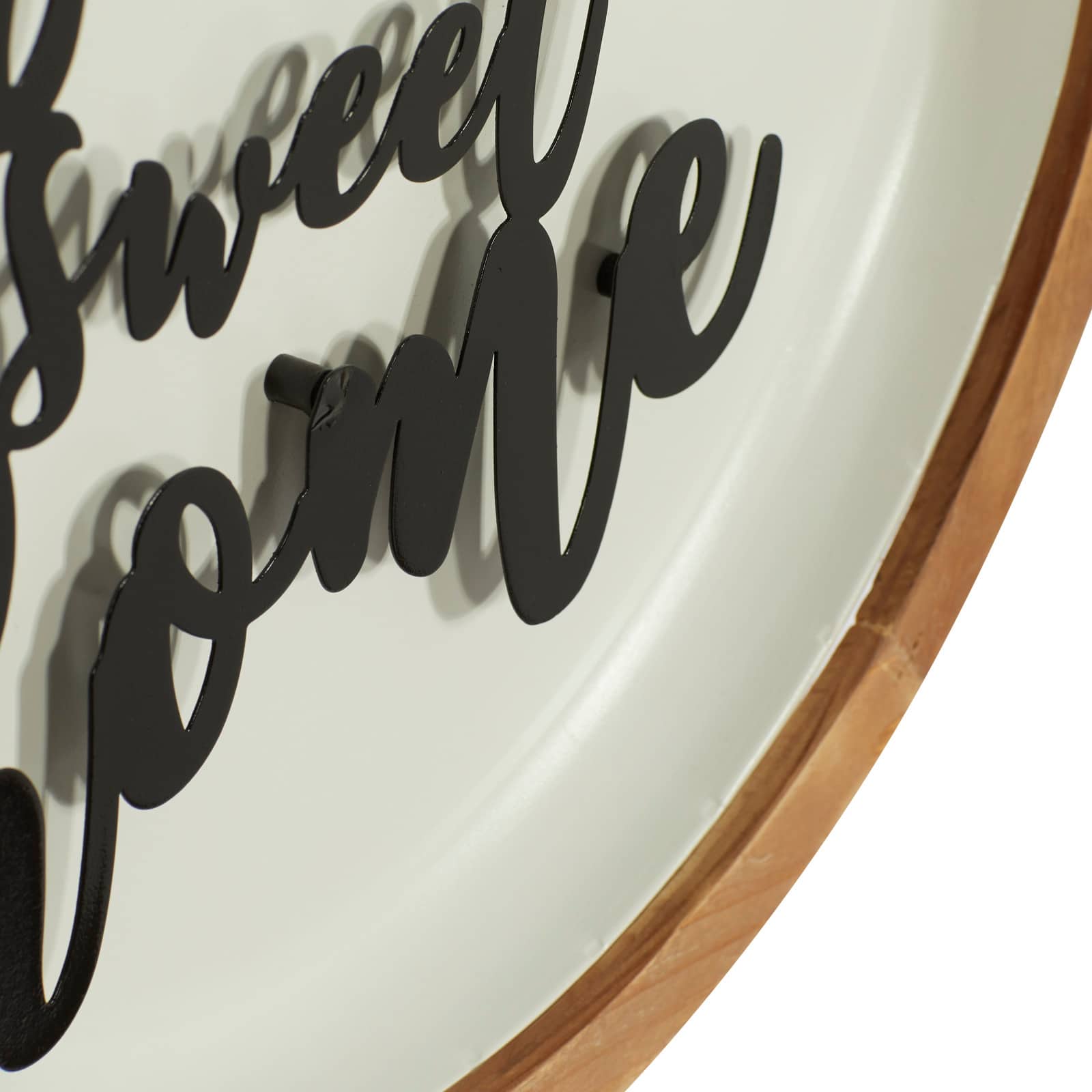 White Metal Farmhouse Wall Decor 17" x 17" x 2
