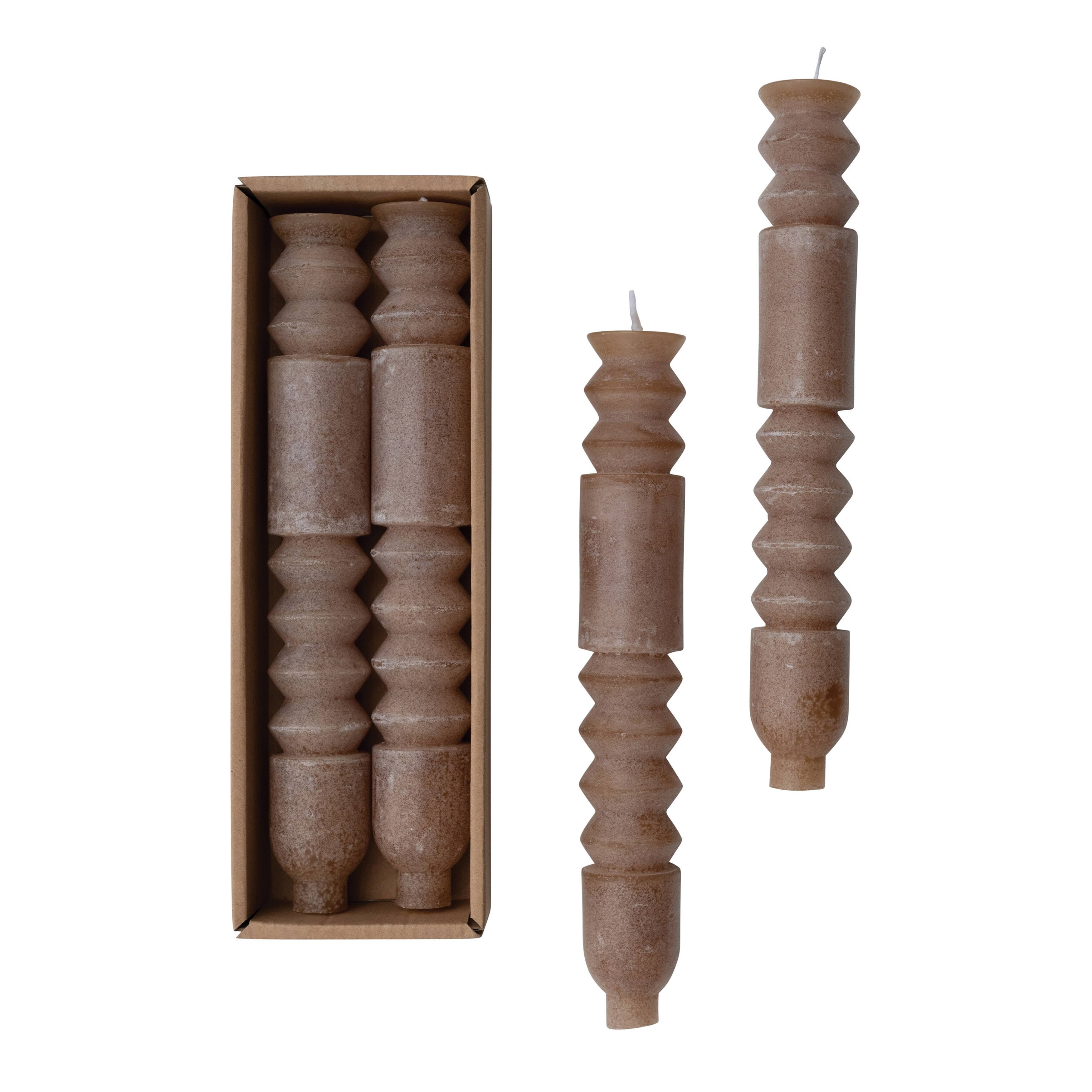 Hello Honey® 10" Unscented Totem Taper Candles in Box