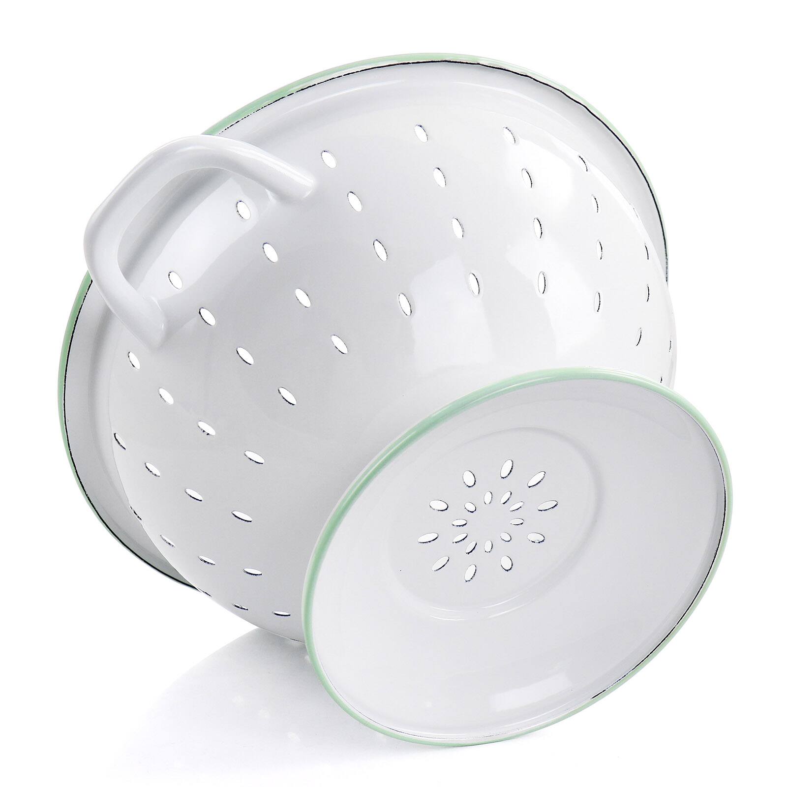 Martha Stewart 5qt. White Enamel on Steel Colander