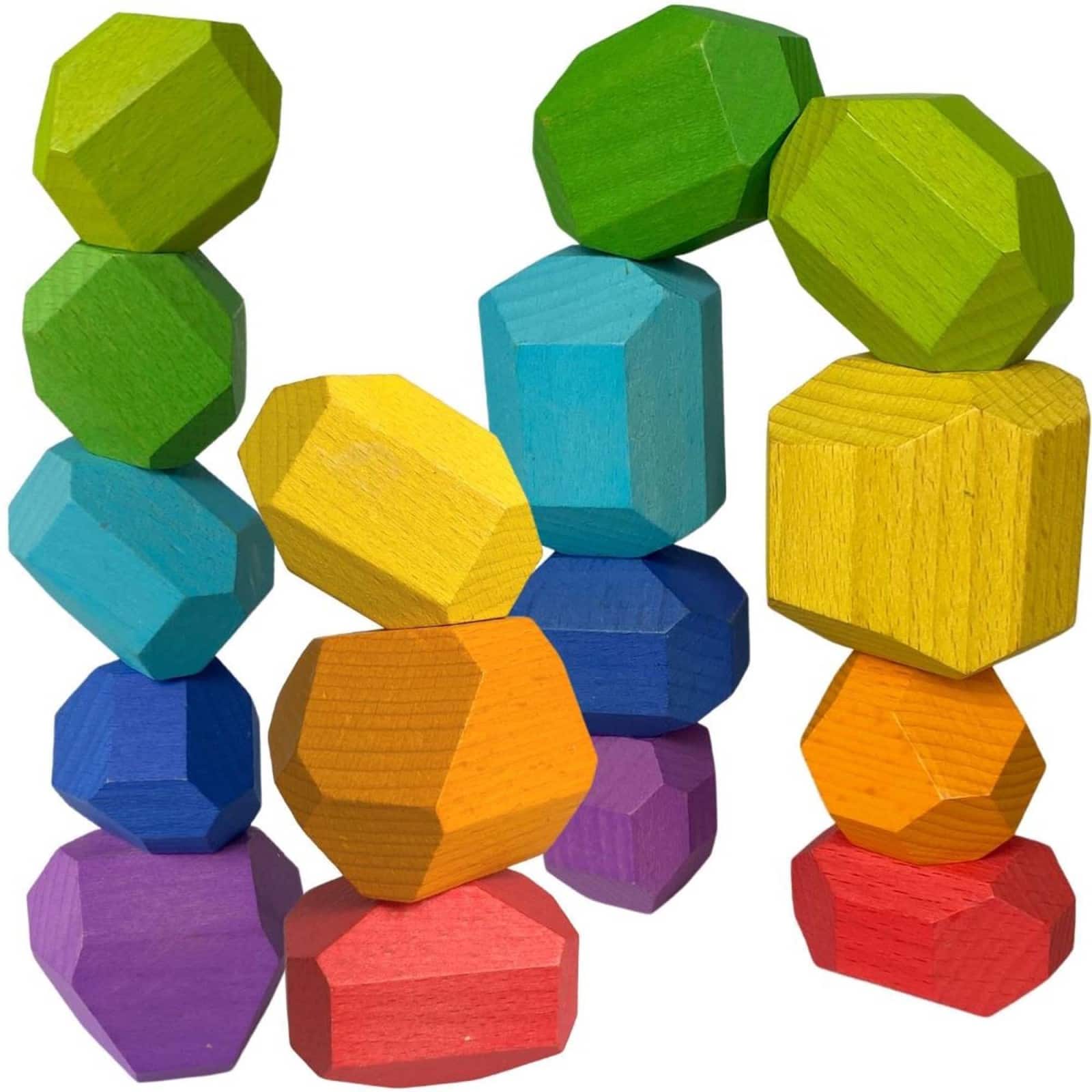 Extasticks Stackalino Wooden XL Balancing Stacking Rocks