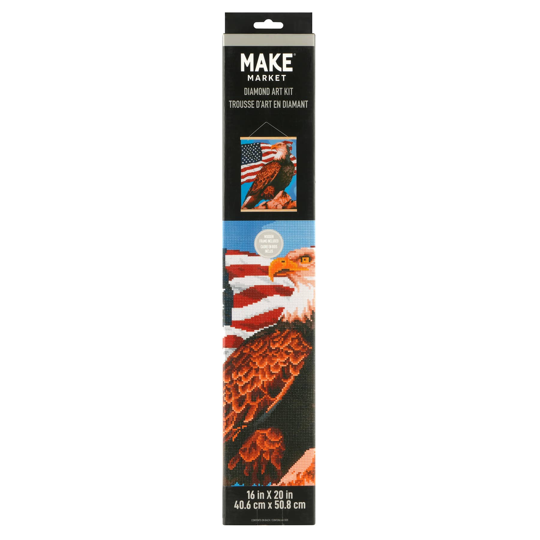 Bald Eagle Diamond Art Kit with Frame by Make Market®
