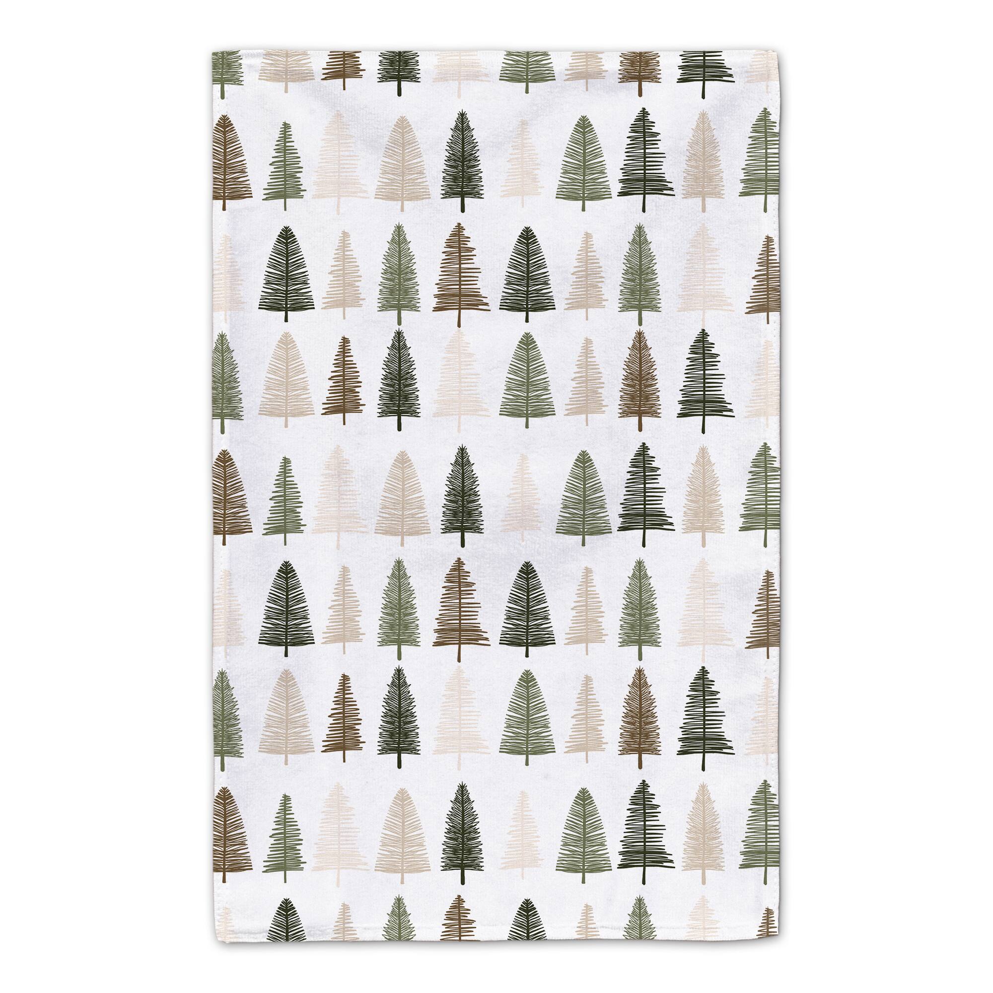 Tis the Season Snow Trees Tea Towels - Set of 2