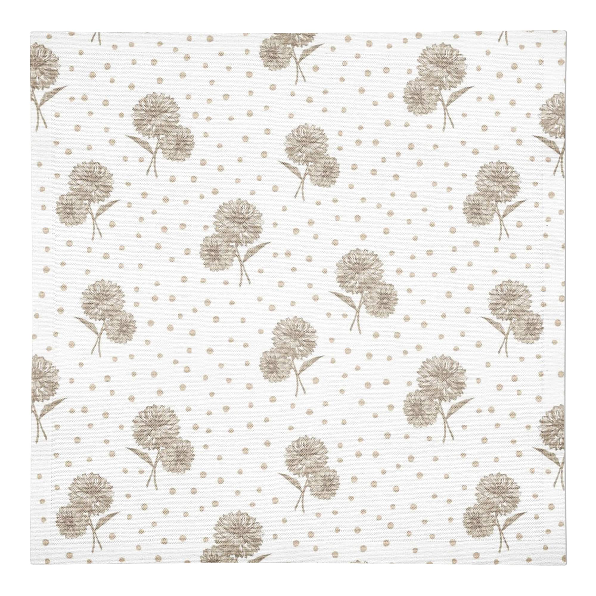 Floral Dots Cotton Twill Napkin