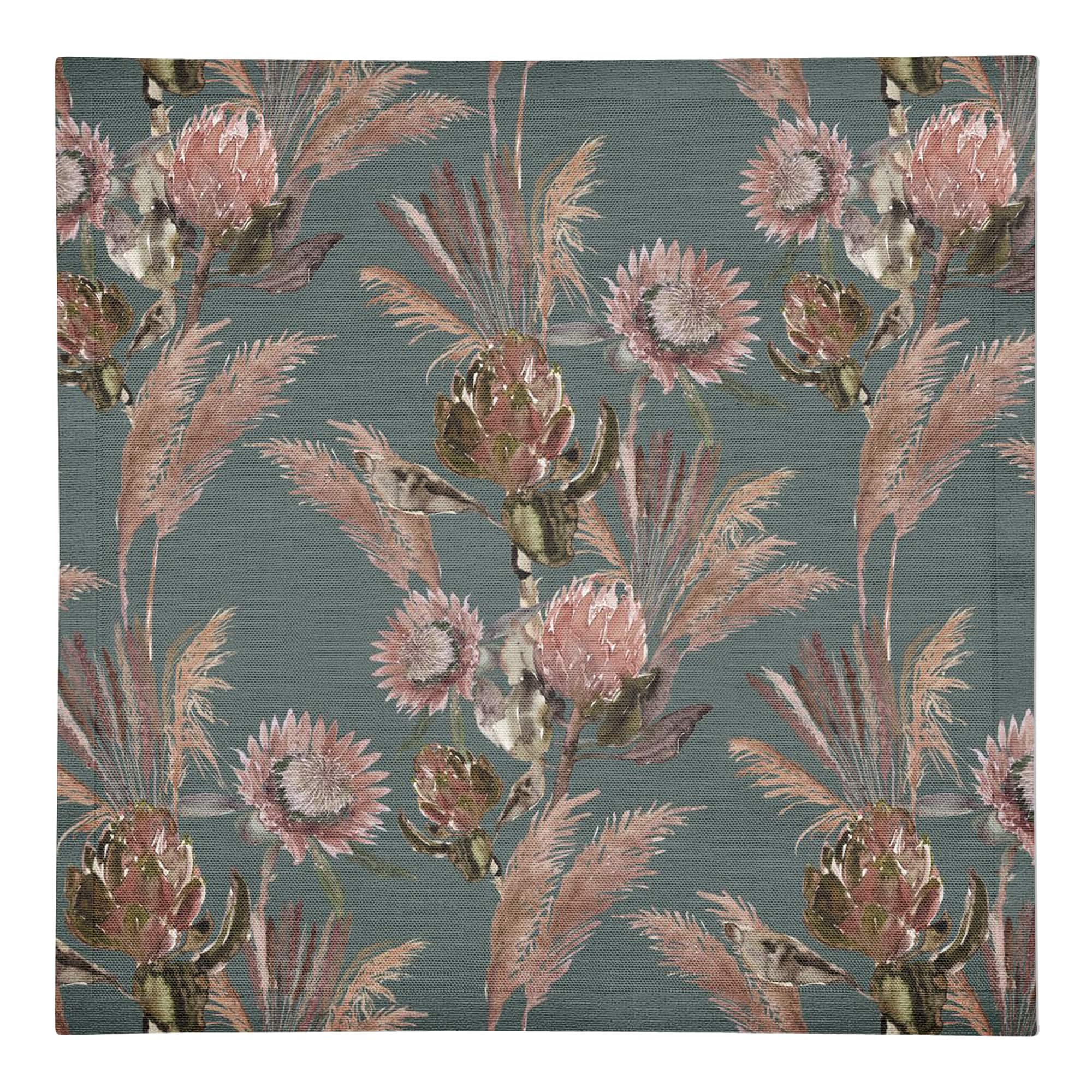 Protea Blooms Cotton Twill Napkin