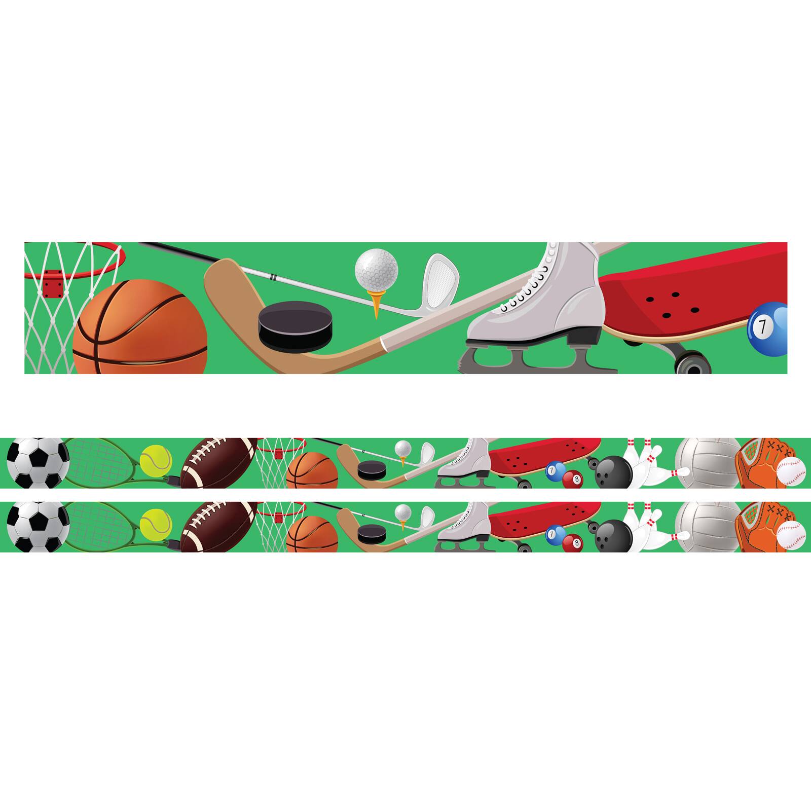 Charles Leonard Sports Theme Magnetic Border, 48ft.