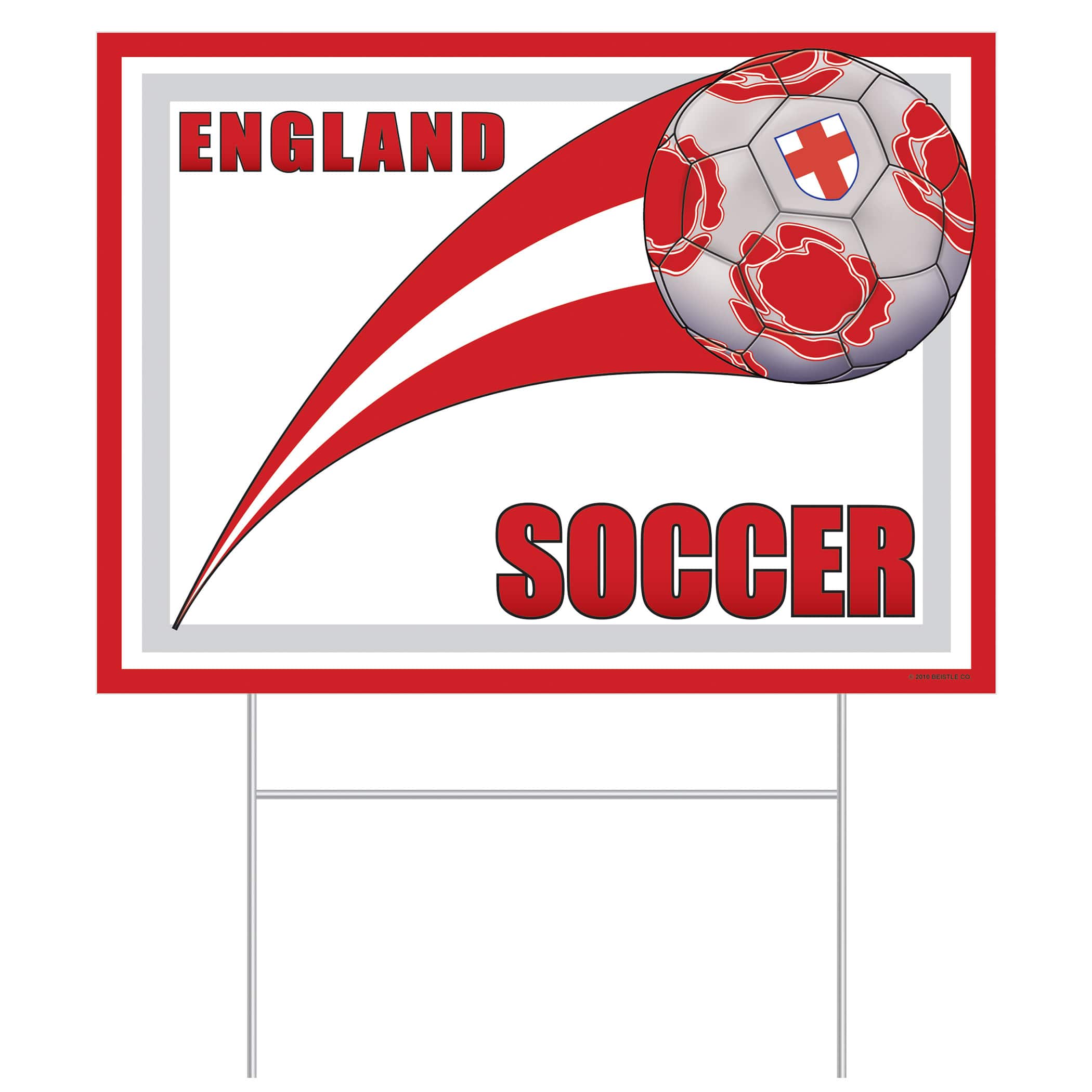 11.5" x 15.5" England Soccer Plastic Yard Sign By Beistle | Michaels®