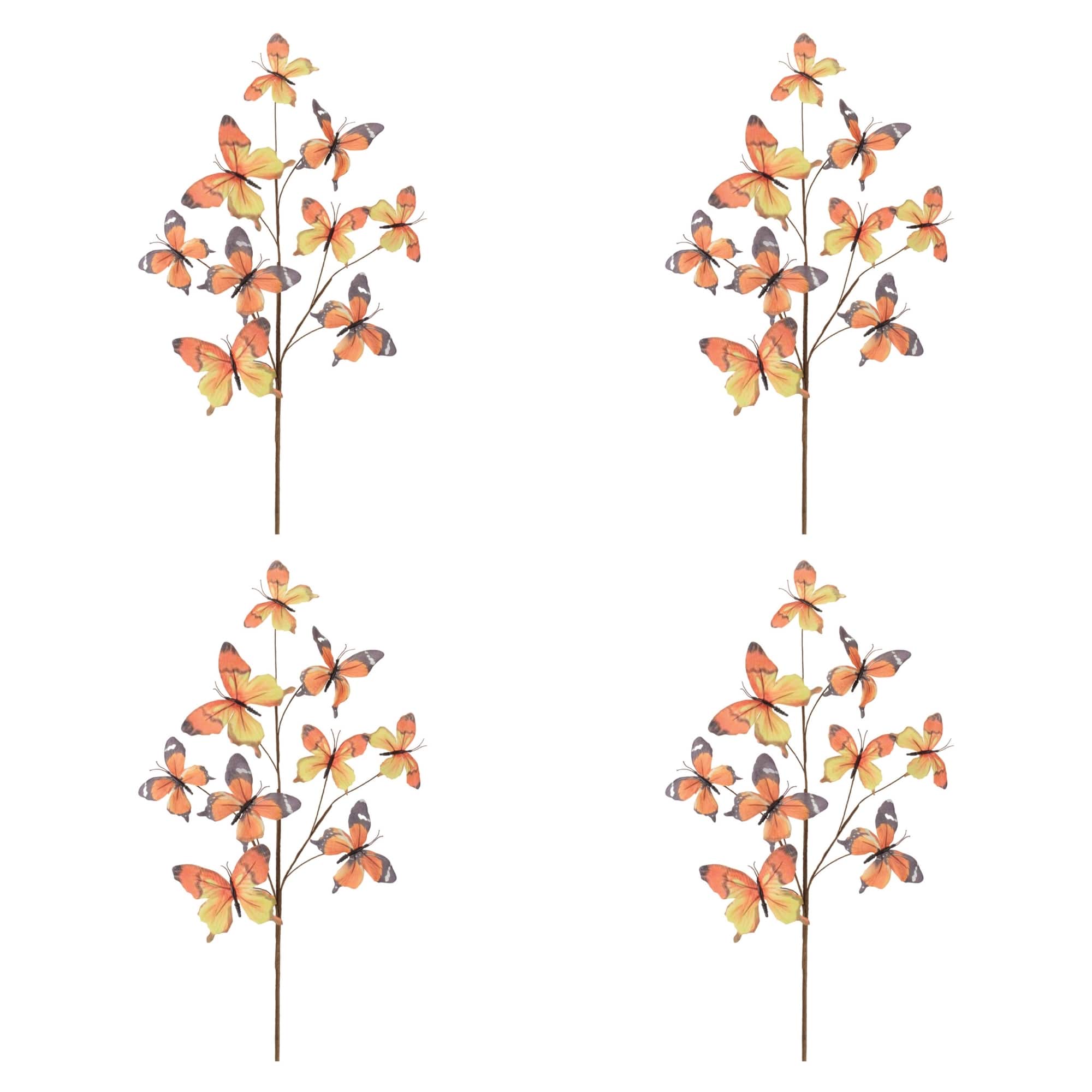 Michaels, Melrose 32.25" Artificial Decorative Butterfly Sprays, 4ct. – Category: Stems