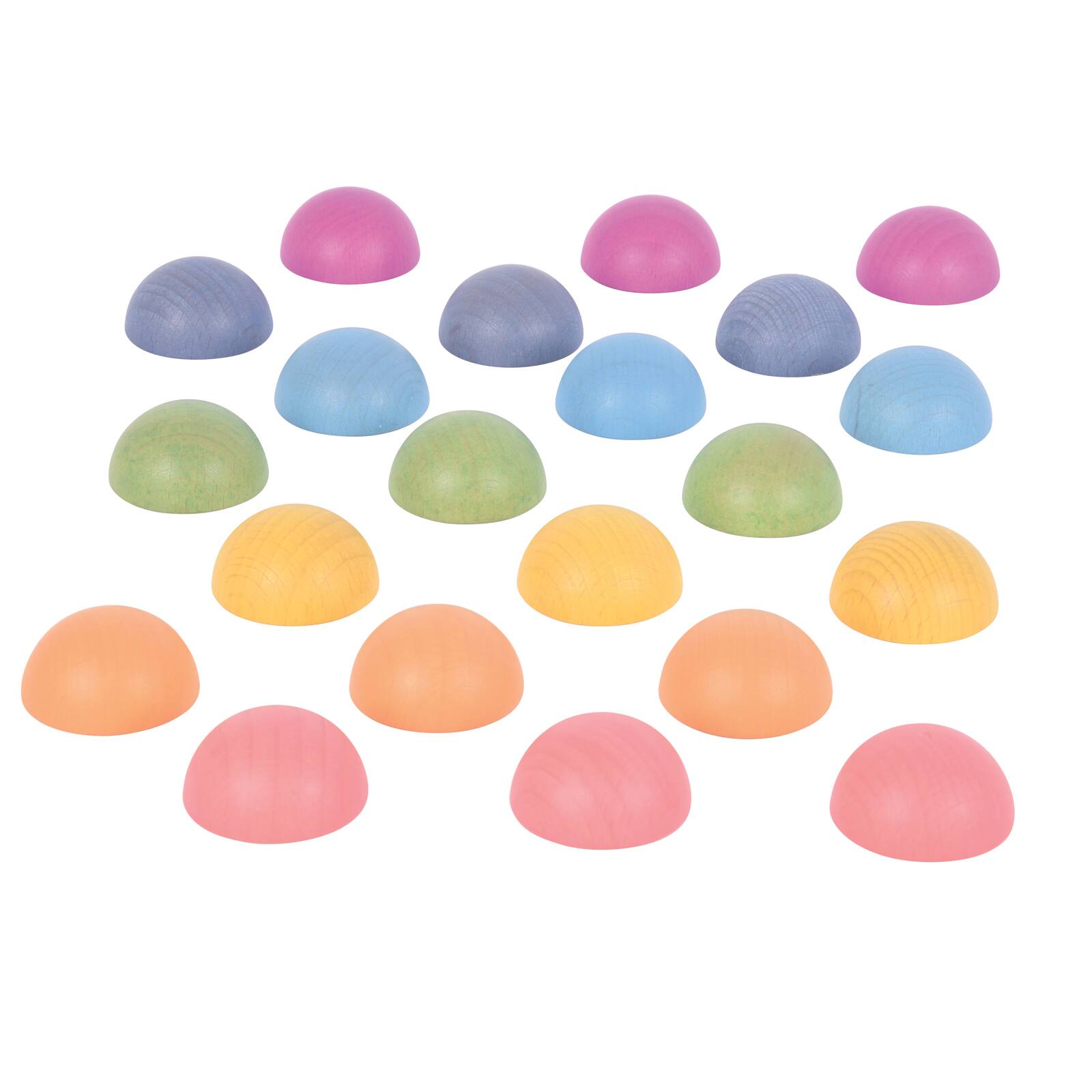 TickiT® Rainbow Wooden Semispheres Set
