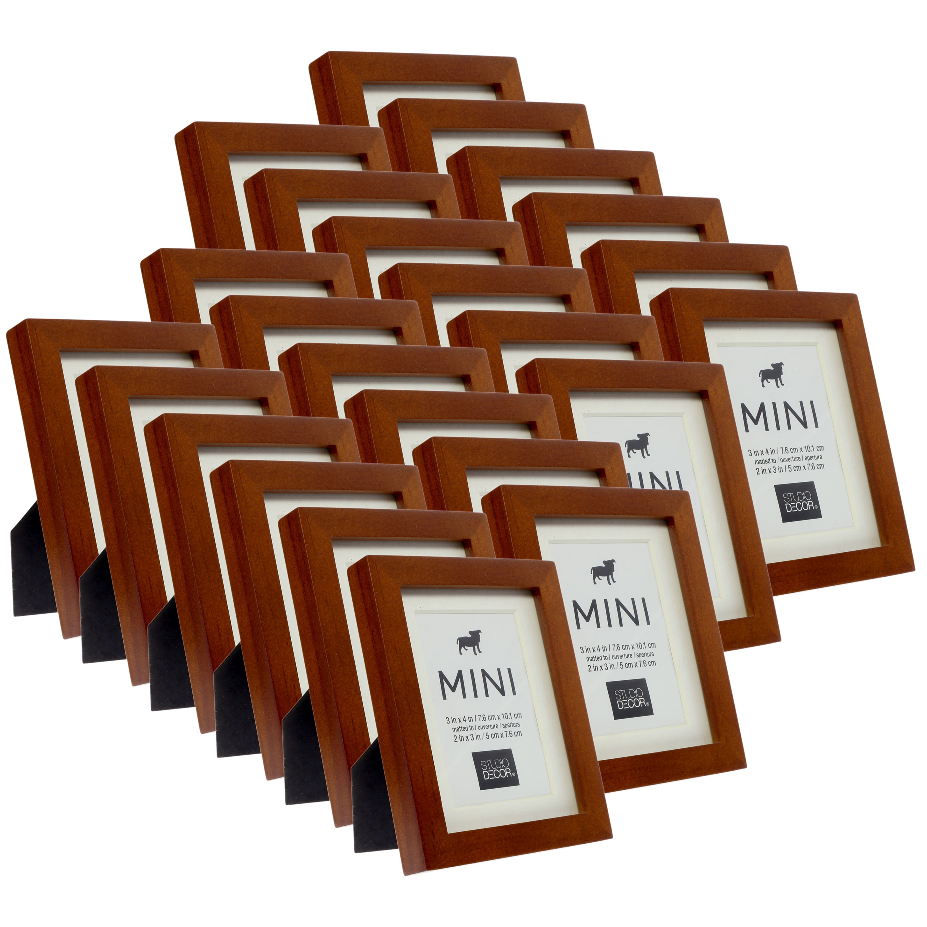 24 Pack: 2" x 3" Mini Frame with Mat by Studio Décor®