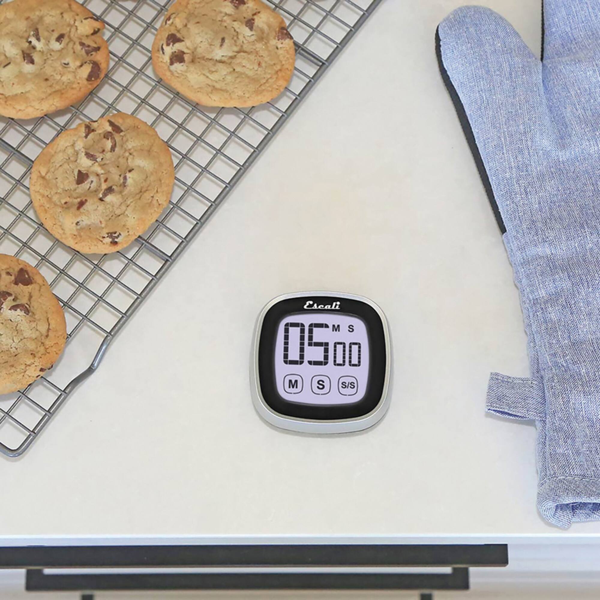 Escali Black Touch Screen Digital Timer