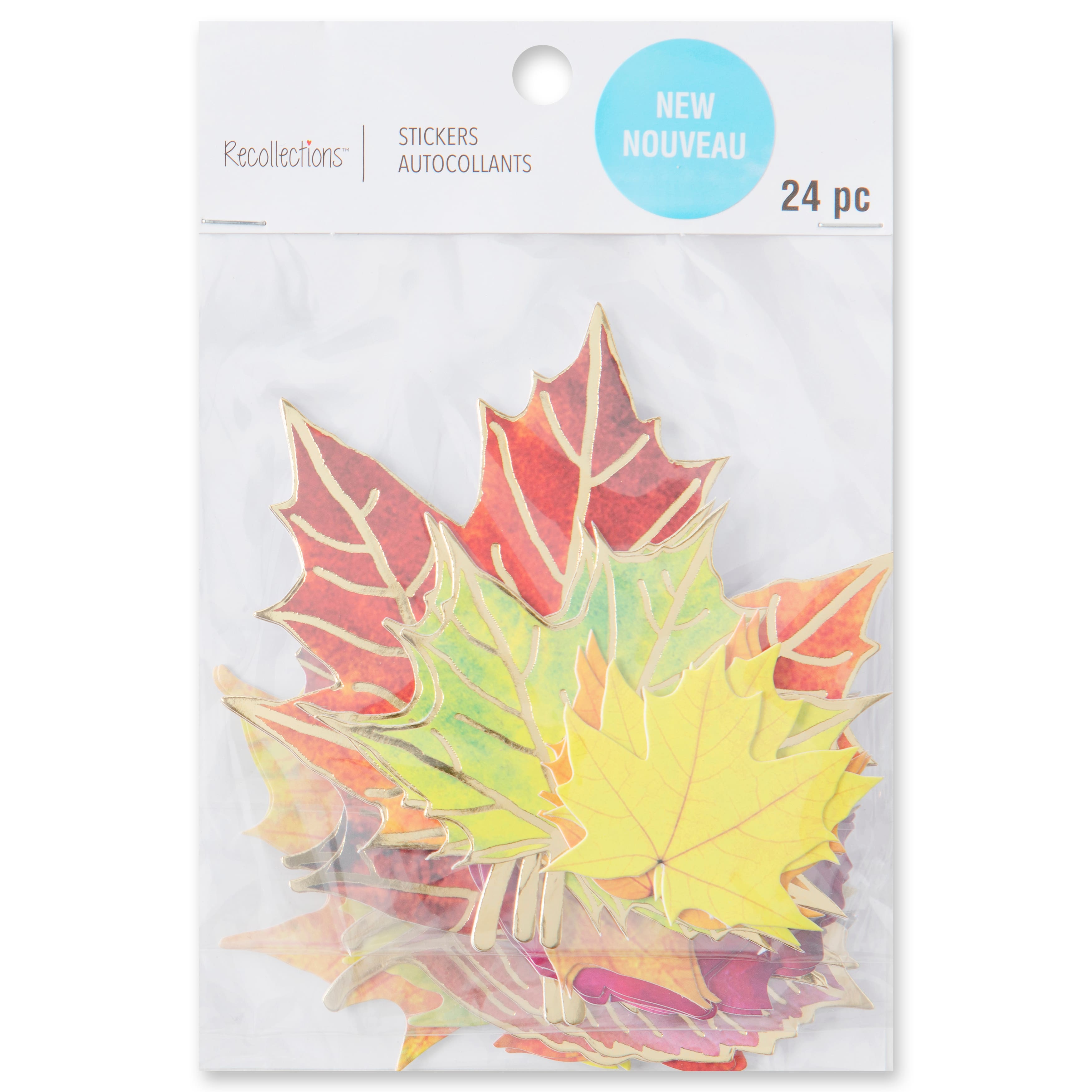 12 Pack: Fall Leaf Die Cut Stickers by Recollections™