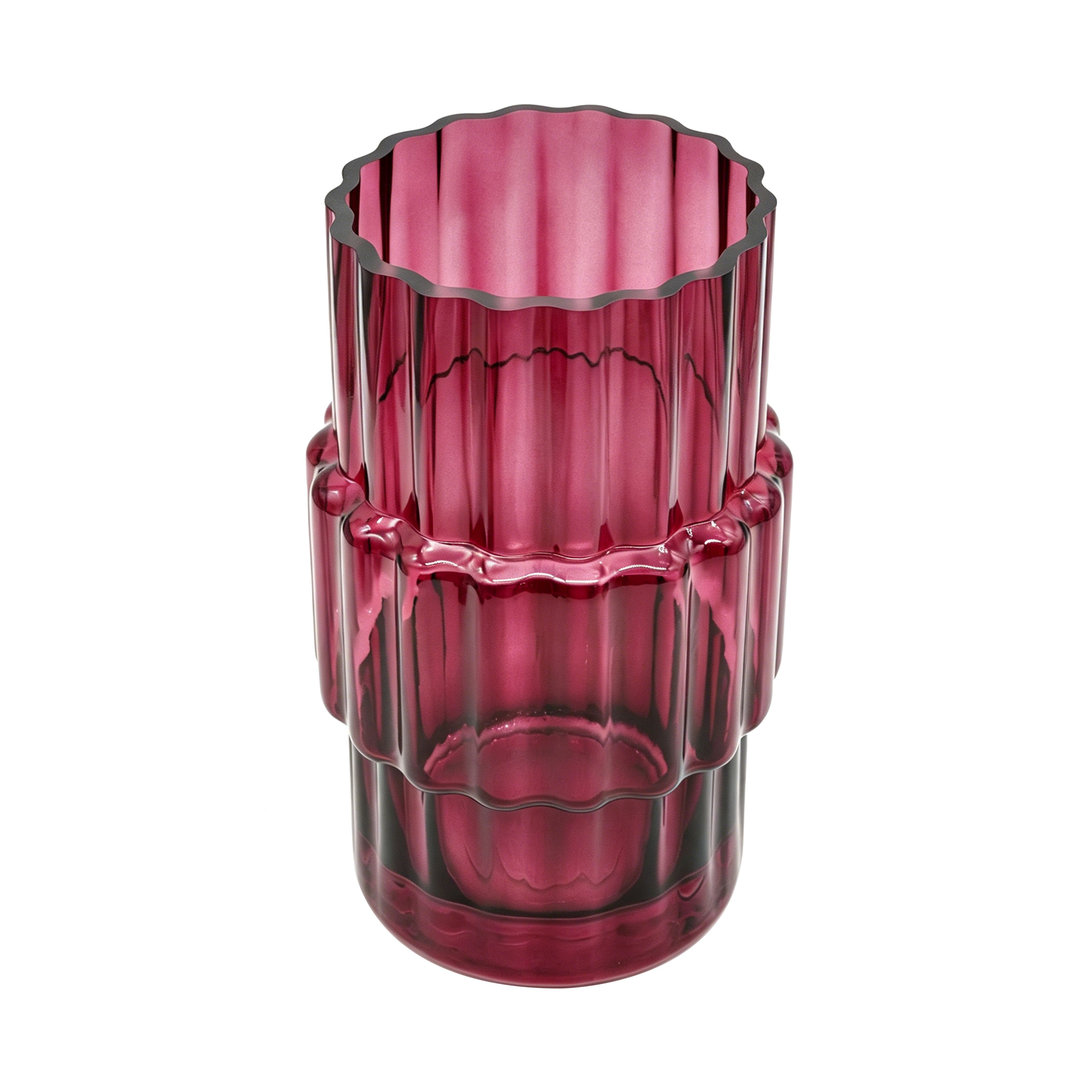 8" Burgundy Glass Vase by Ashland®