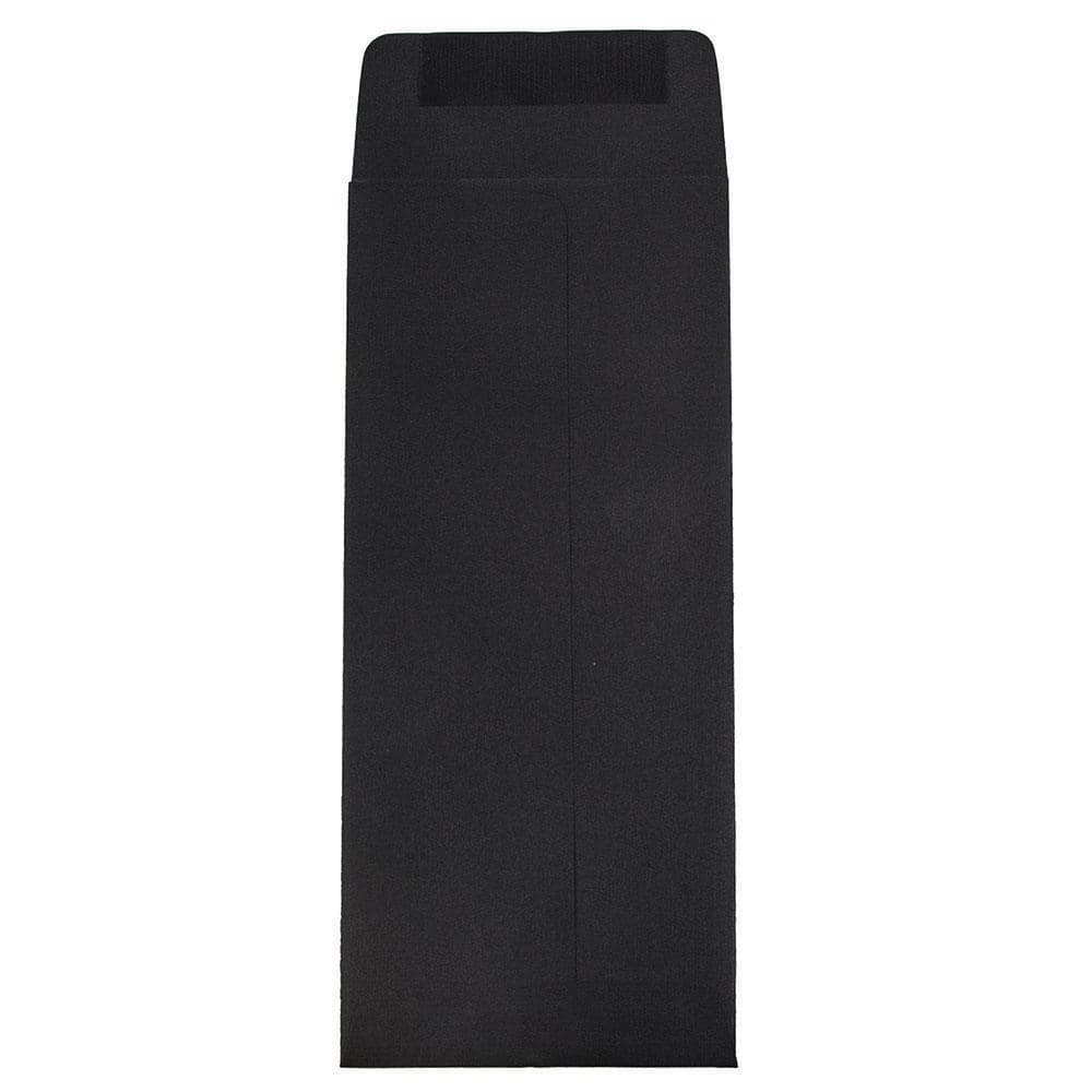 JAM Paper 5" x 11.5" Black Linen Policy Business Envelopes, 25ct.