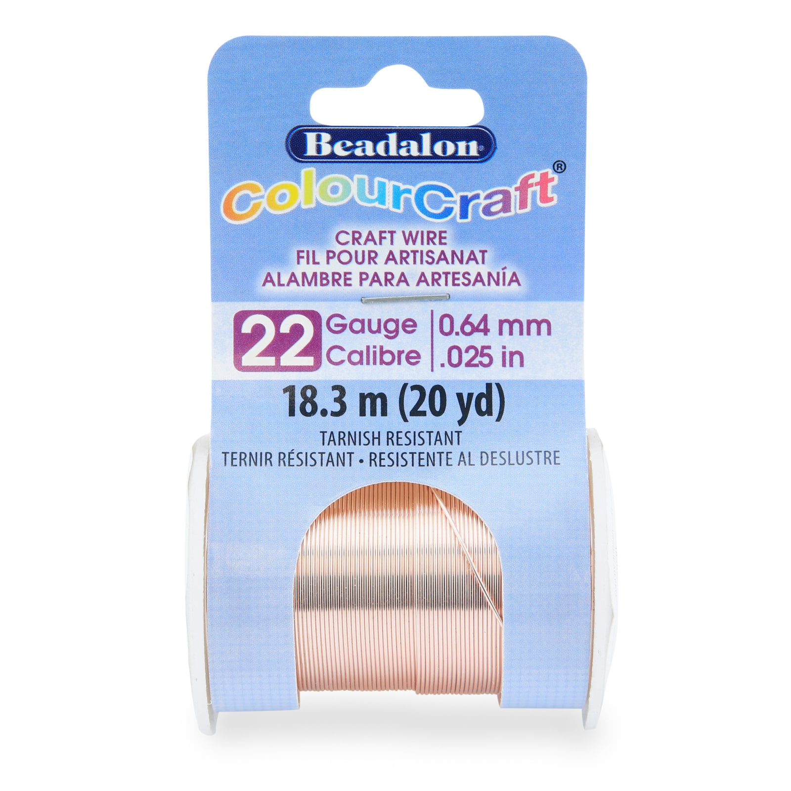 Beadalon® ColourCraft® Gauge Tarnish Resistant Rose Gold Silver Plated Wire
