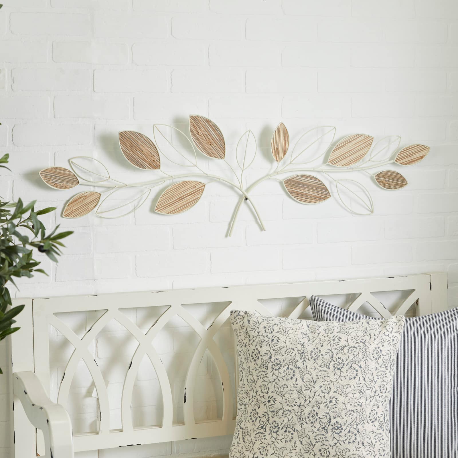 Brown Metal Coastal Wall Decor, 13" x 43" x 1"