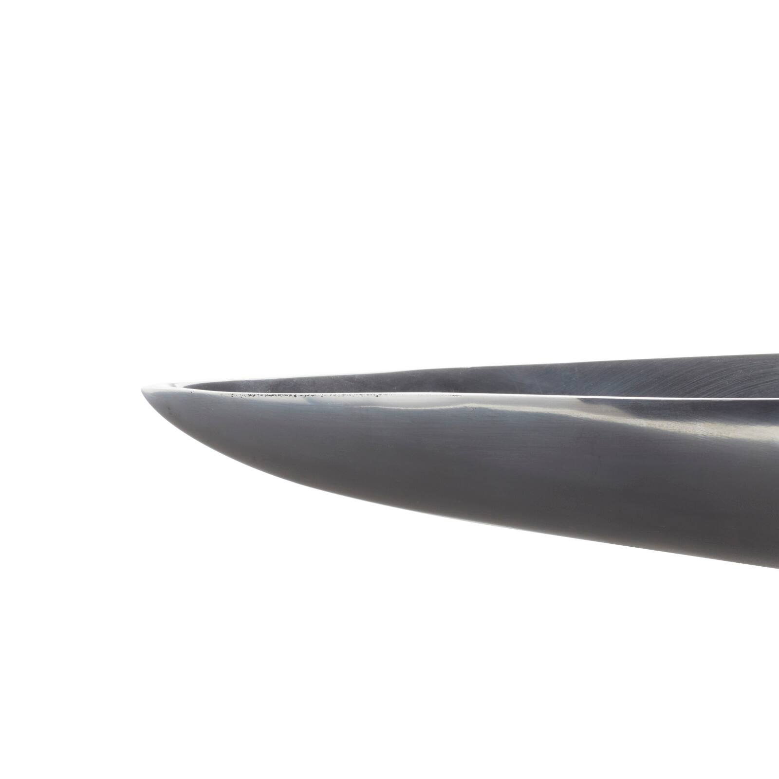 36" Silver Aluminum Modern Boat Tray