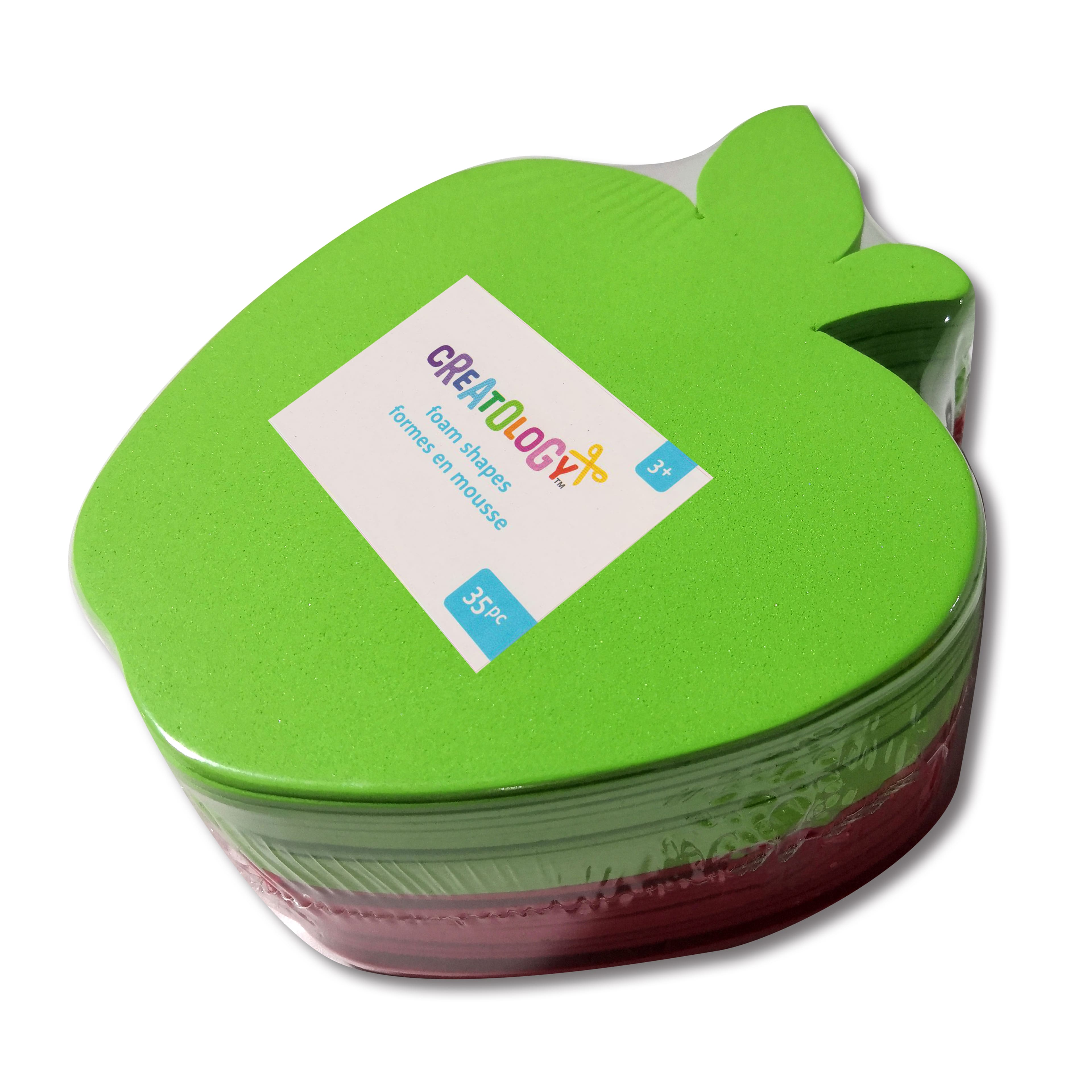 12 Packs: 35 ct. (420 total) 6.5" Red & Green Apple Foam Shapes by Creatology™