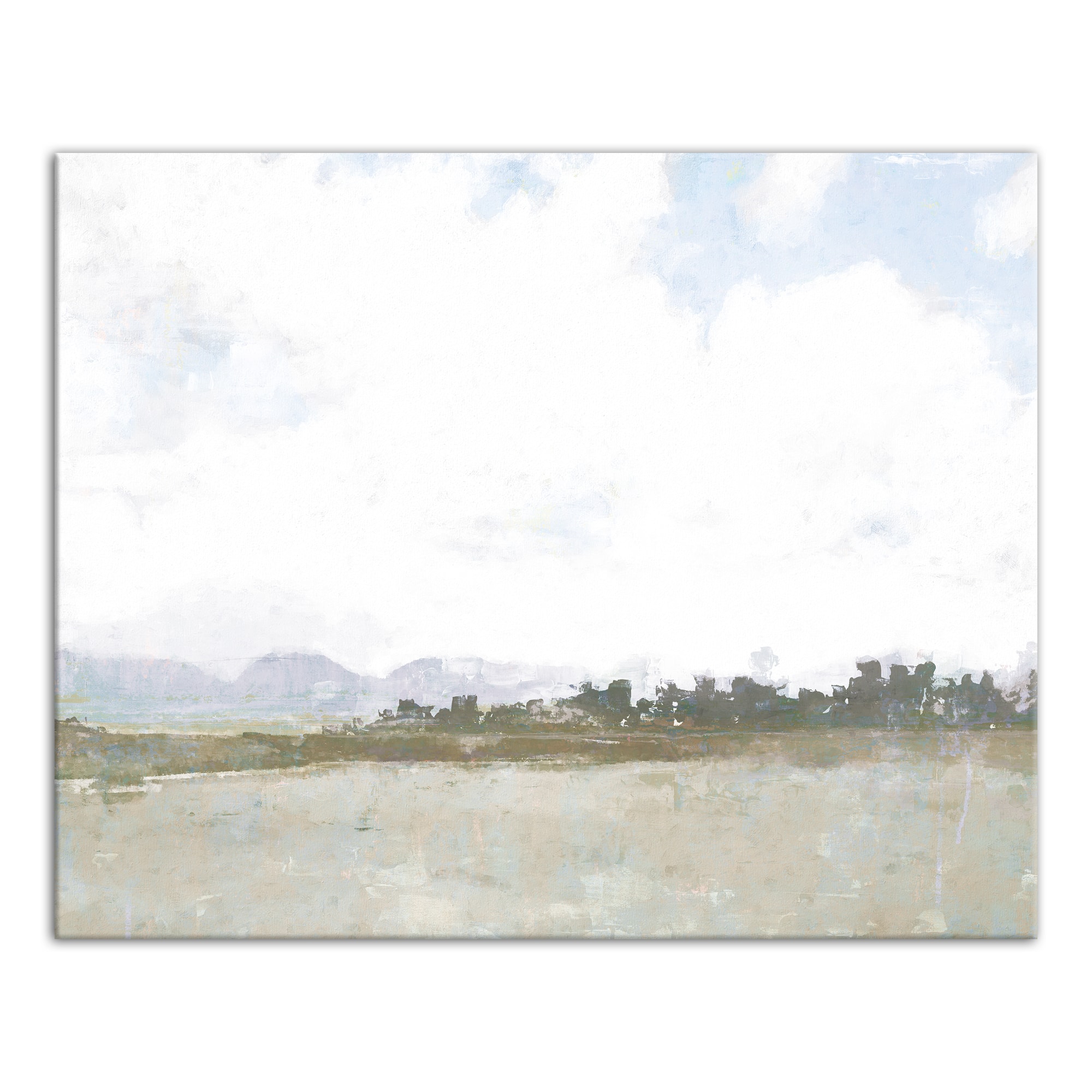 Soft Tree Line Landscape Canvas Wall Art