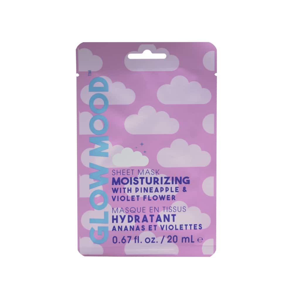 Glow Mood™ Moisturizing with Pineapple and Violet Flower Sheet Mask
