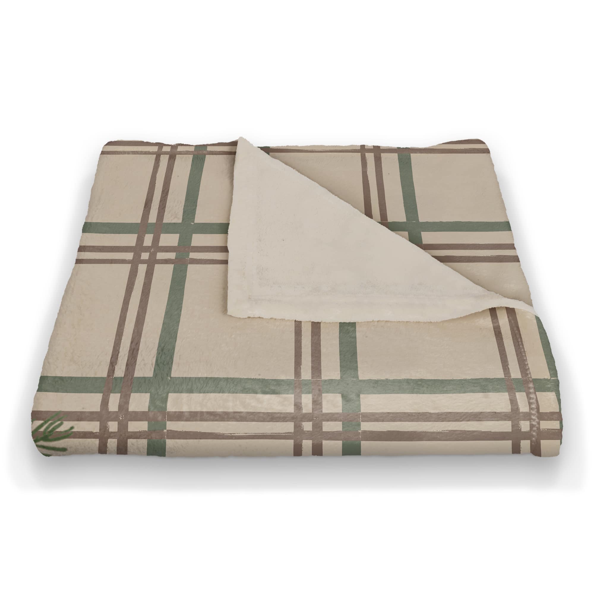 Merry & Bright Plaid Coral Fleece Blanket