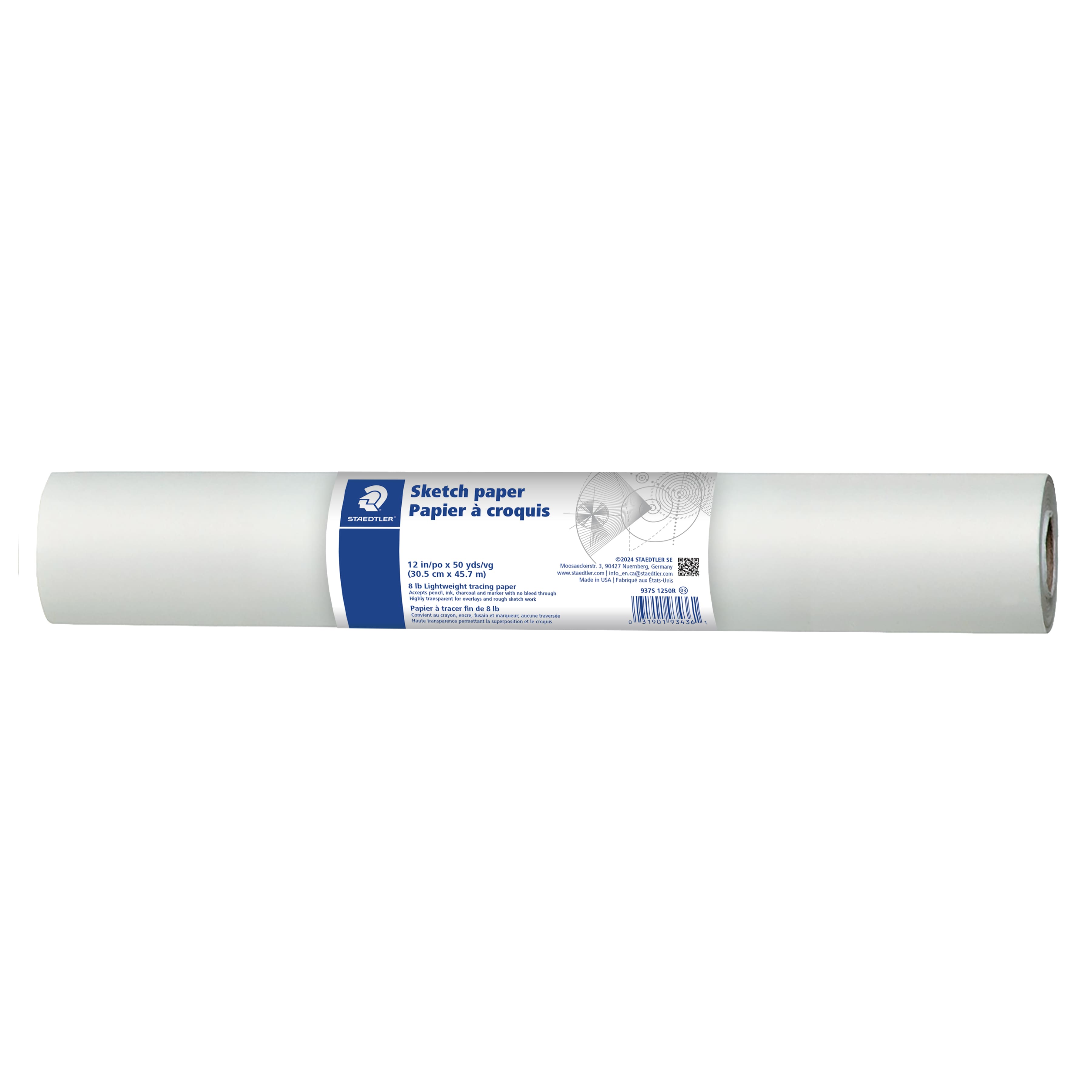 Staedtler® 12" x 50yd White Sketch Paper | Michaels®