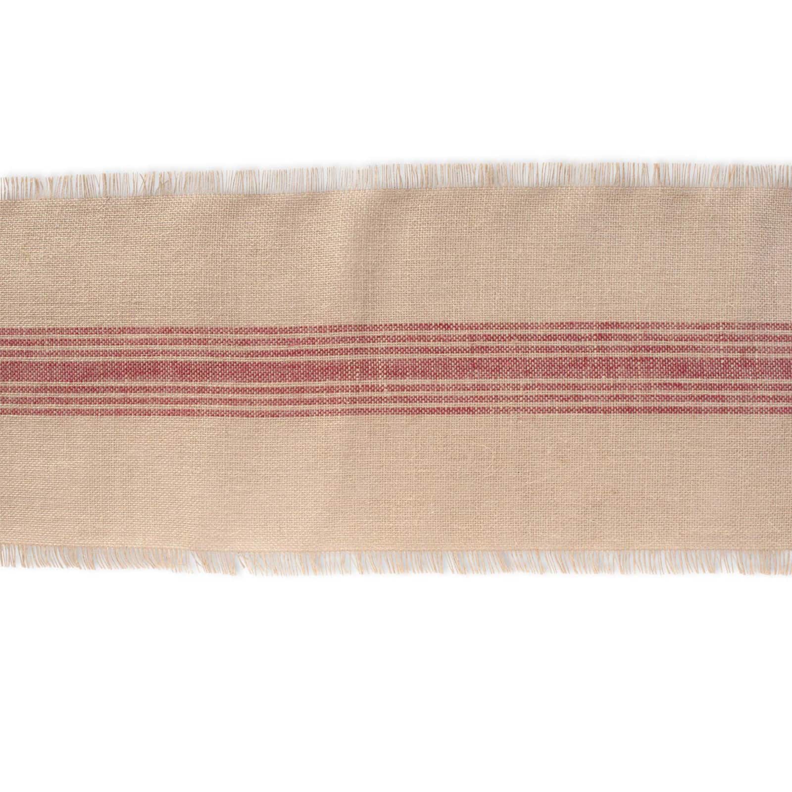 DII® 108" Middle Stripe Burlap Table Runner