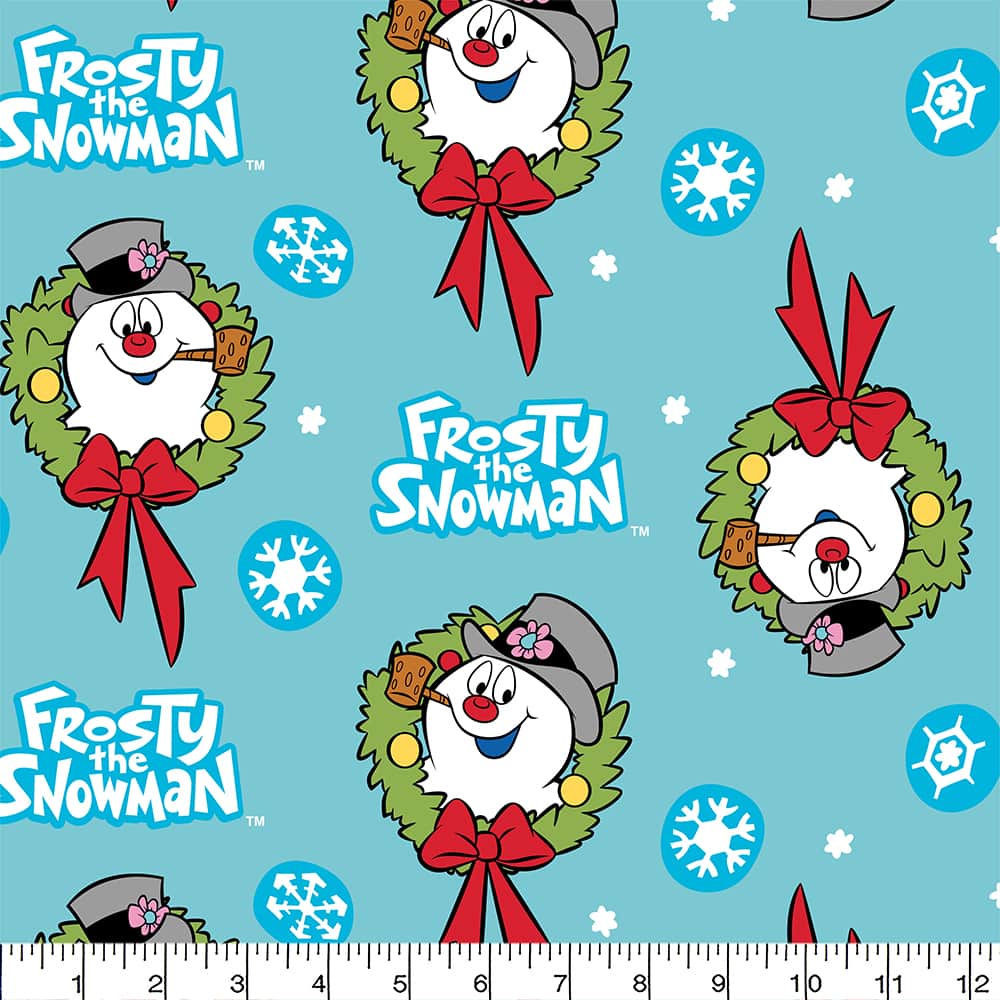 Frosty the Snowman™ Toss Cotton Quilting Fabric