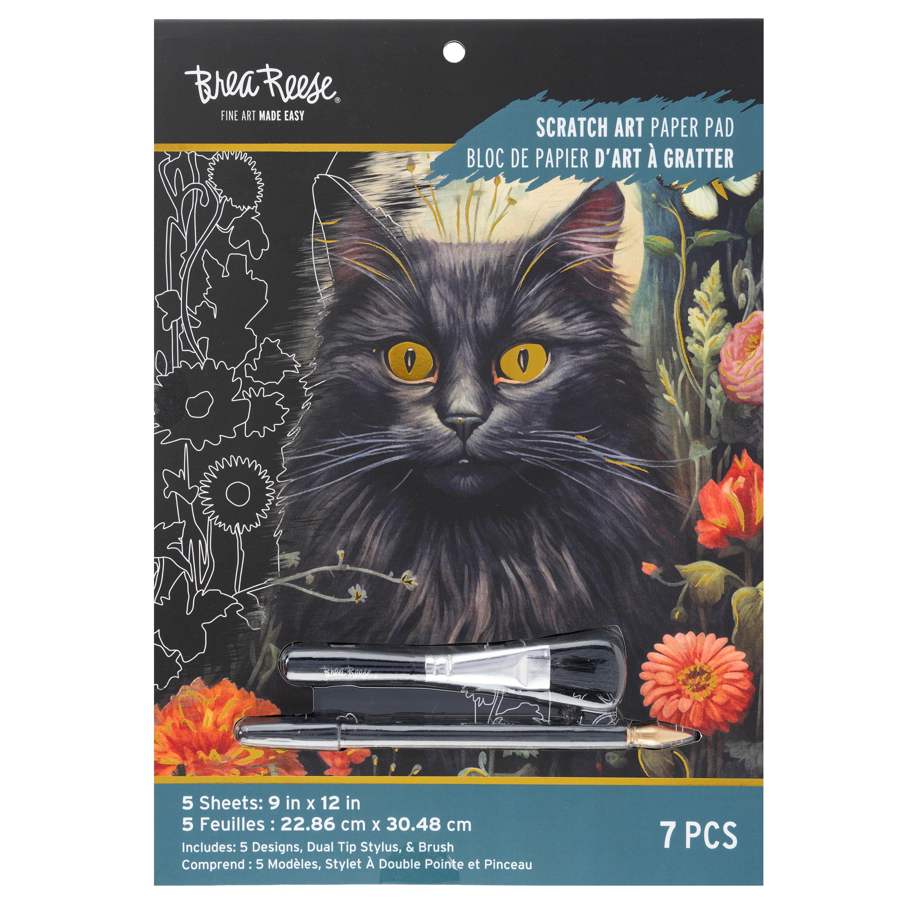 Brea Reese® 9" x 12" Forest Friends Scratch Art Paper Pad