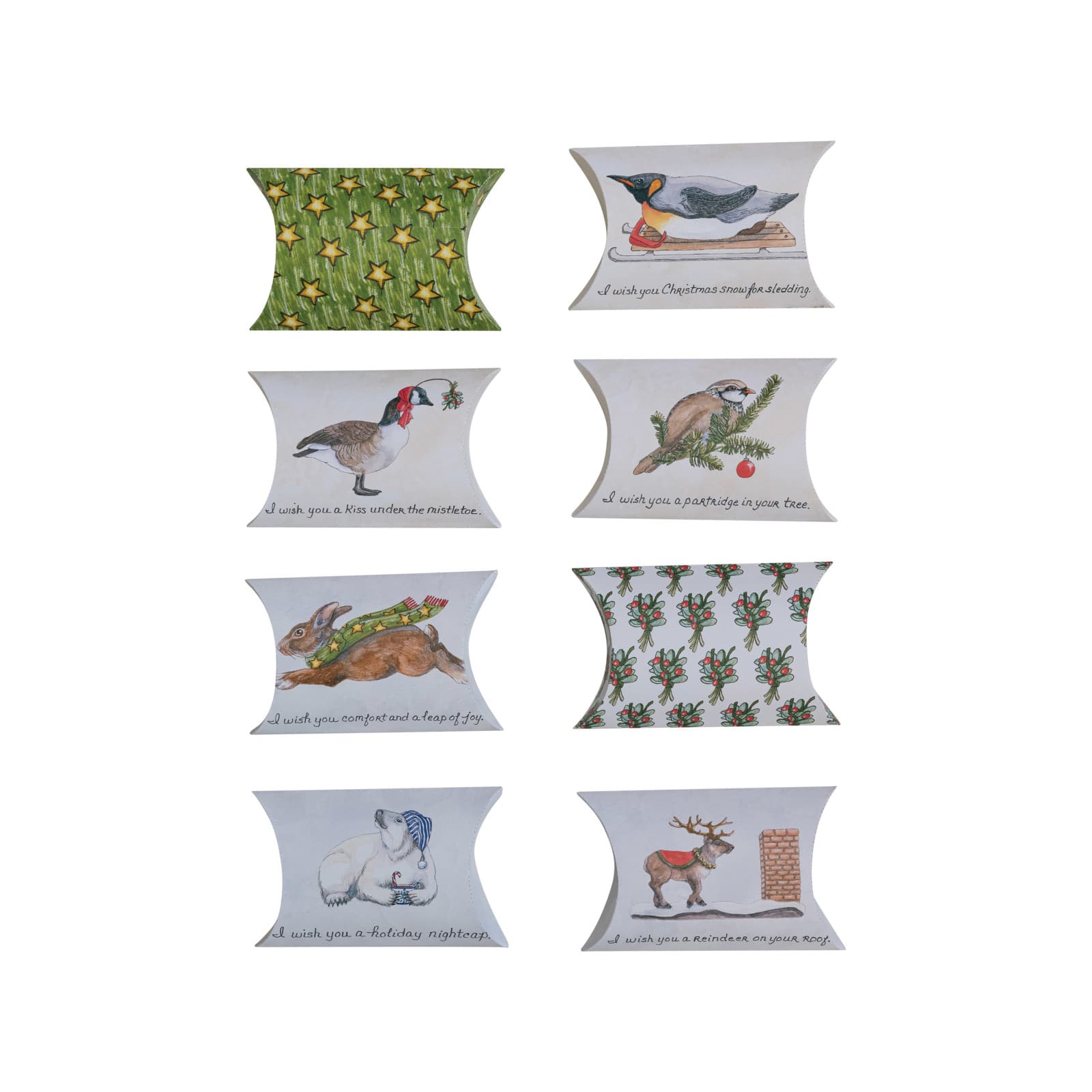 Hello Honey® 7" Christmas Print Paper Gift Box Set