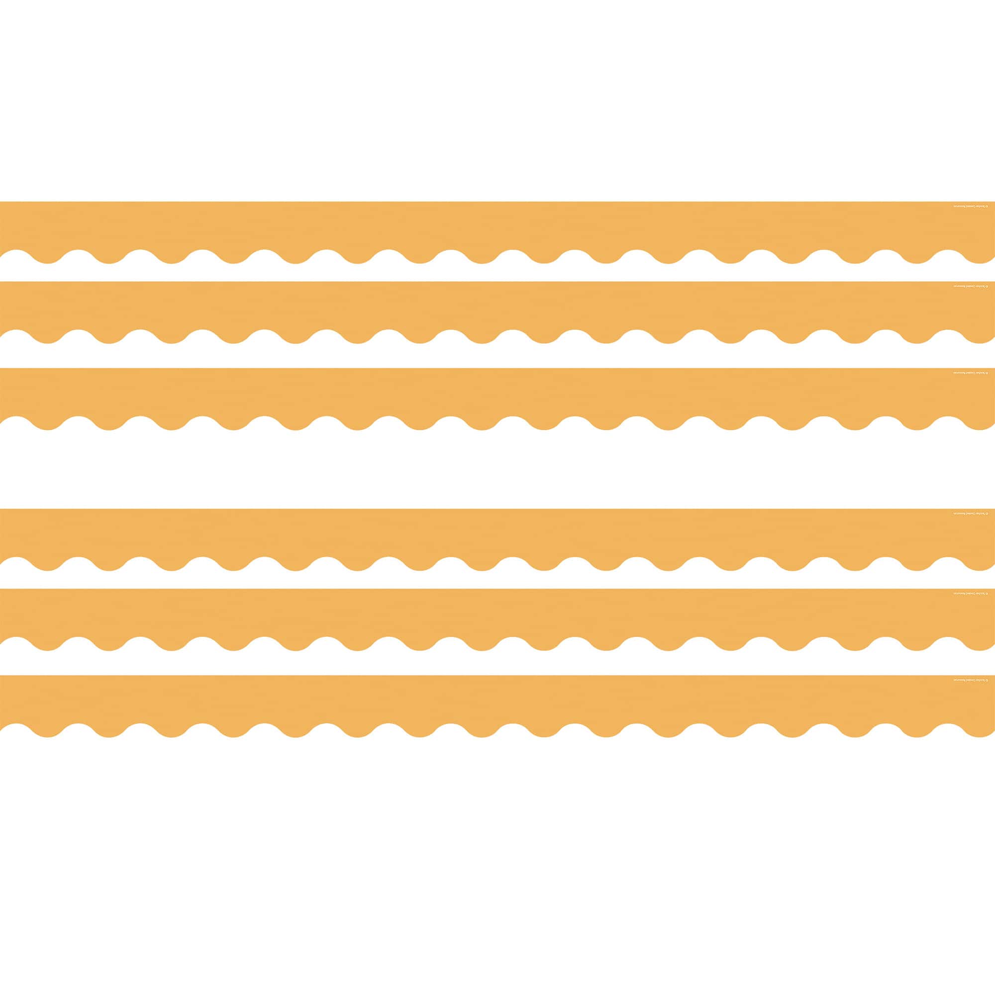 Teacher Created Resources® Golden Sun Scalloped Border Trim, 6 Packs of 12