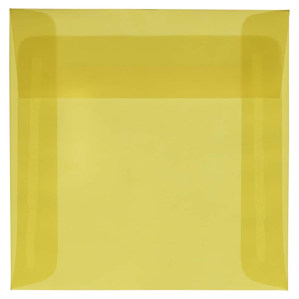 JAM Paper 6" x 6" Translucent Vellum Invitation Envelopes