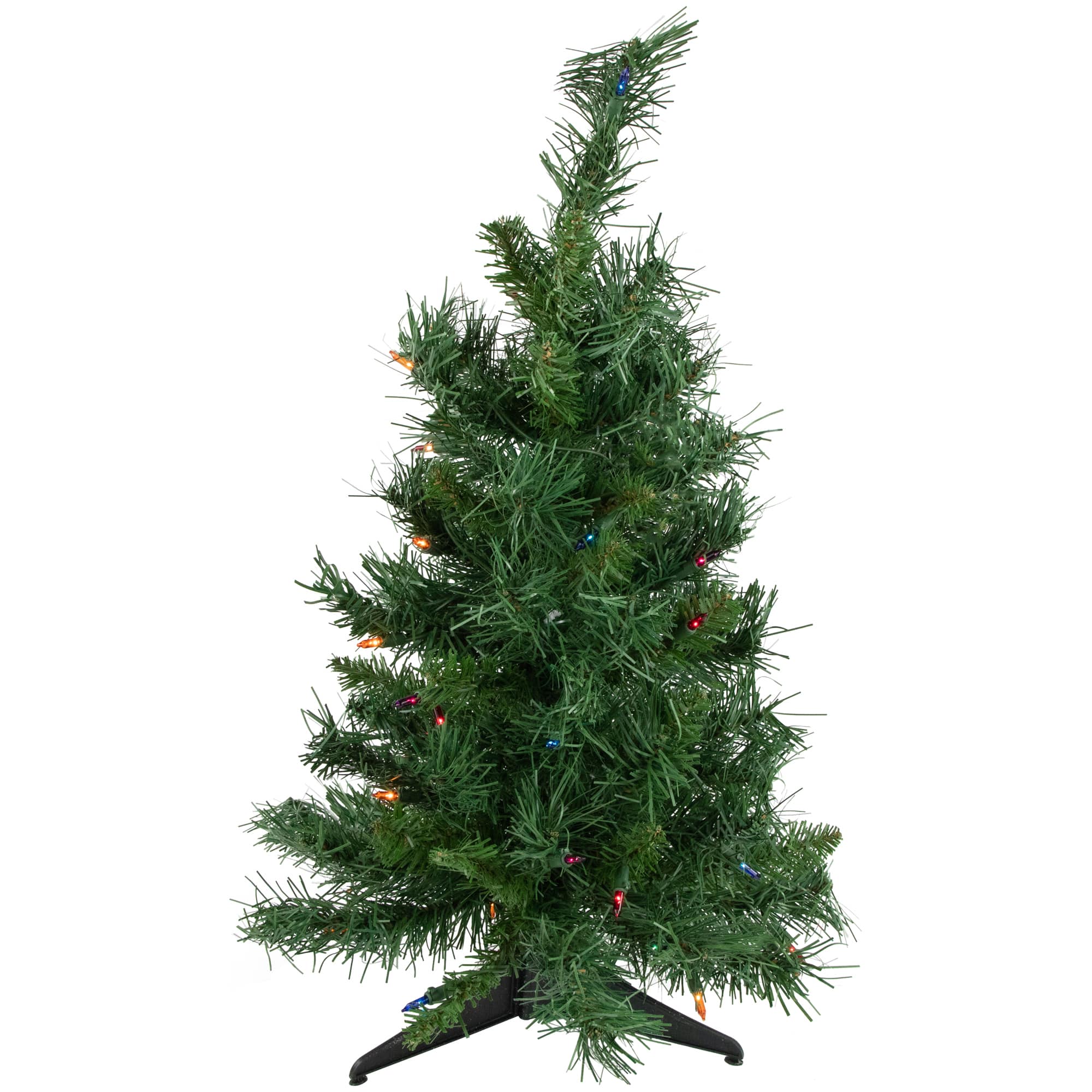 2ft. Pre-Lit Royal Pine Artificial Christmas Tree, Multicolor Lights