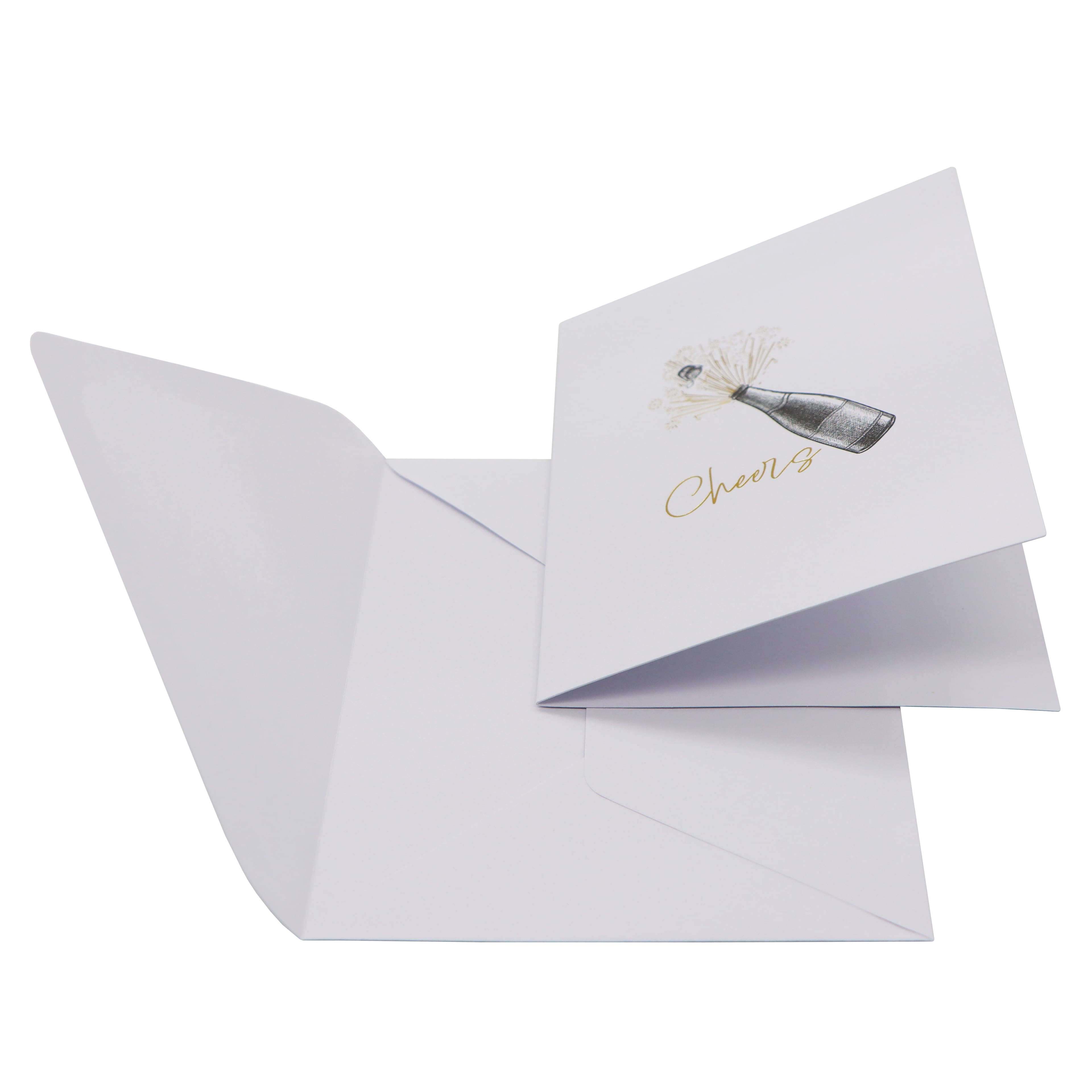 Cheers Bottle Blank Greeting Card Set by Celebrate It™