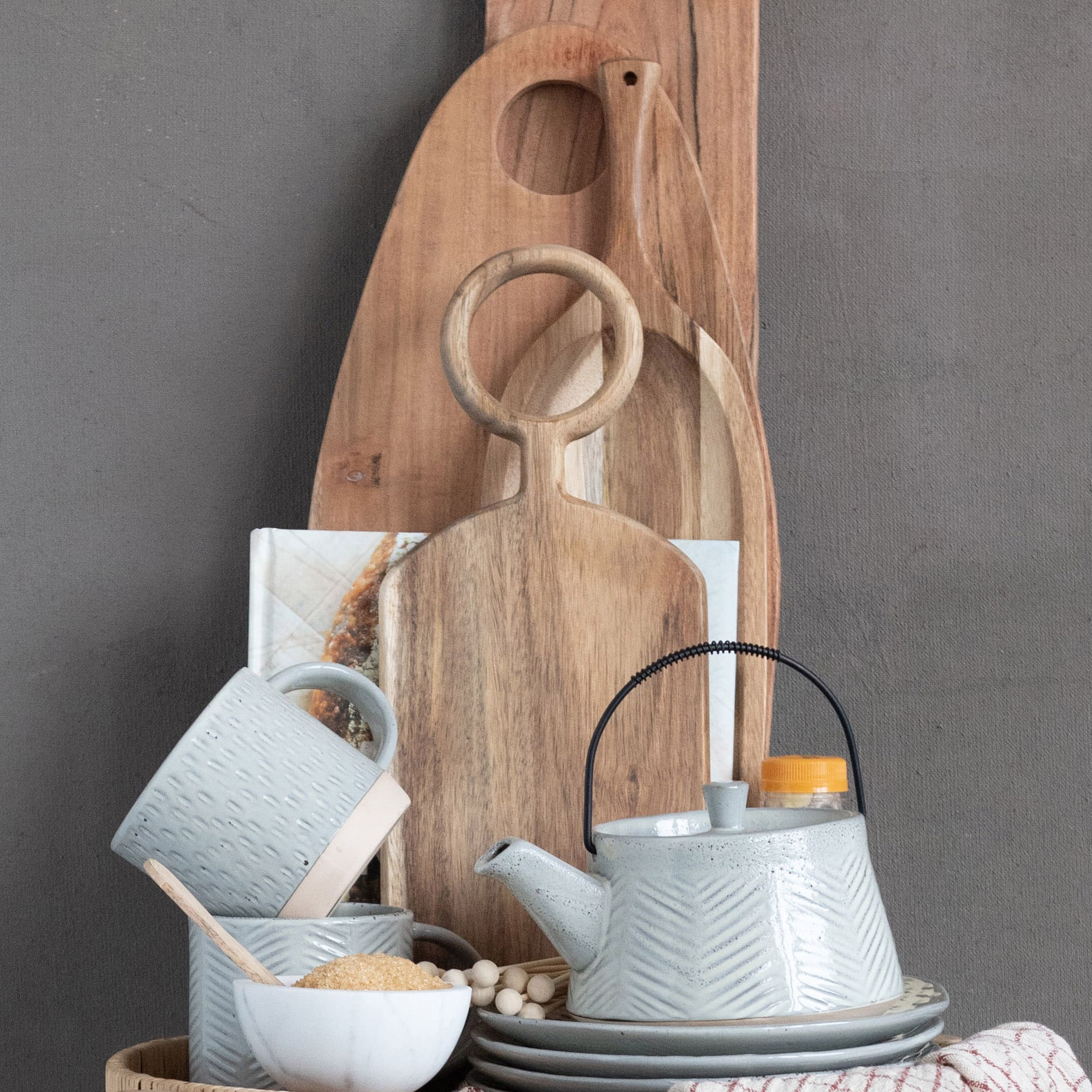 Hello Honey® 15.75" Brown Acacia Wooden Cutting Board