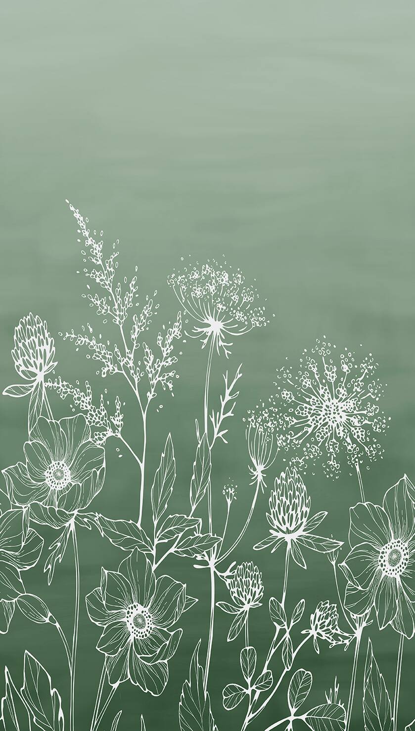 Designs Direct Wild Flora Sketch Wall Mural